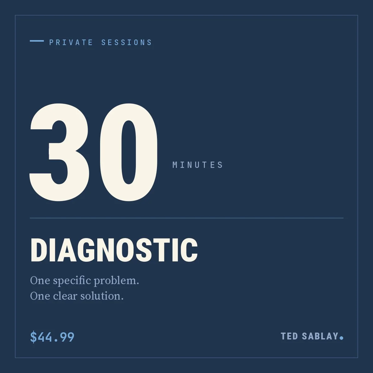 30 Minutes (Diagnostic)