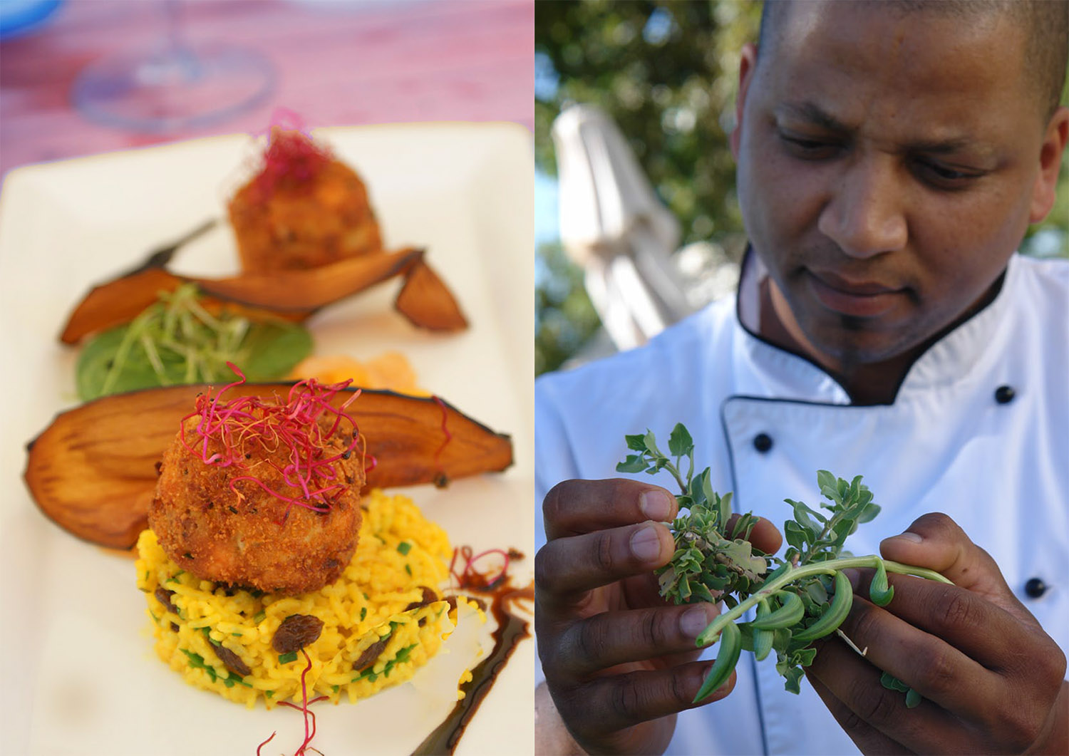  Shaun Schoeman’s bold use of indigenous herbs and fynbos attracts carloads of curious customers to new Fyndraai restaurant in Franschhoek. 