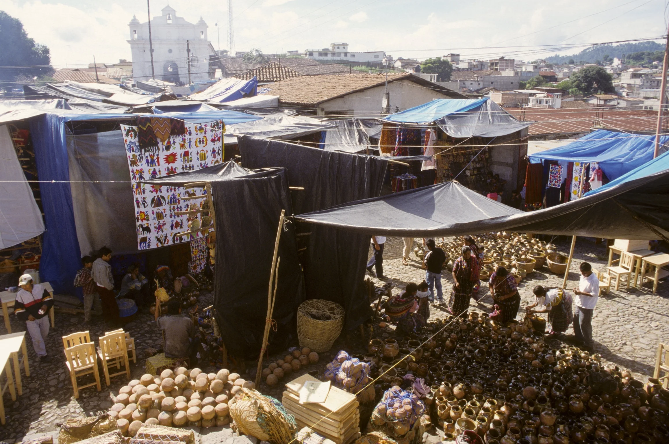 Chicicastenango: The market place.