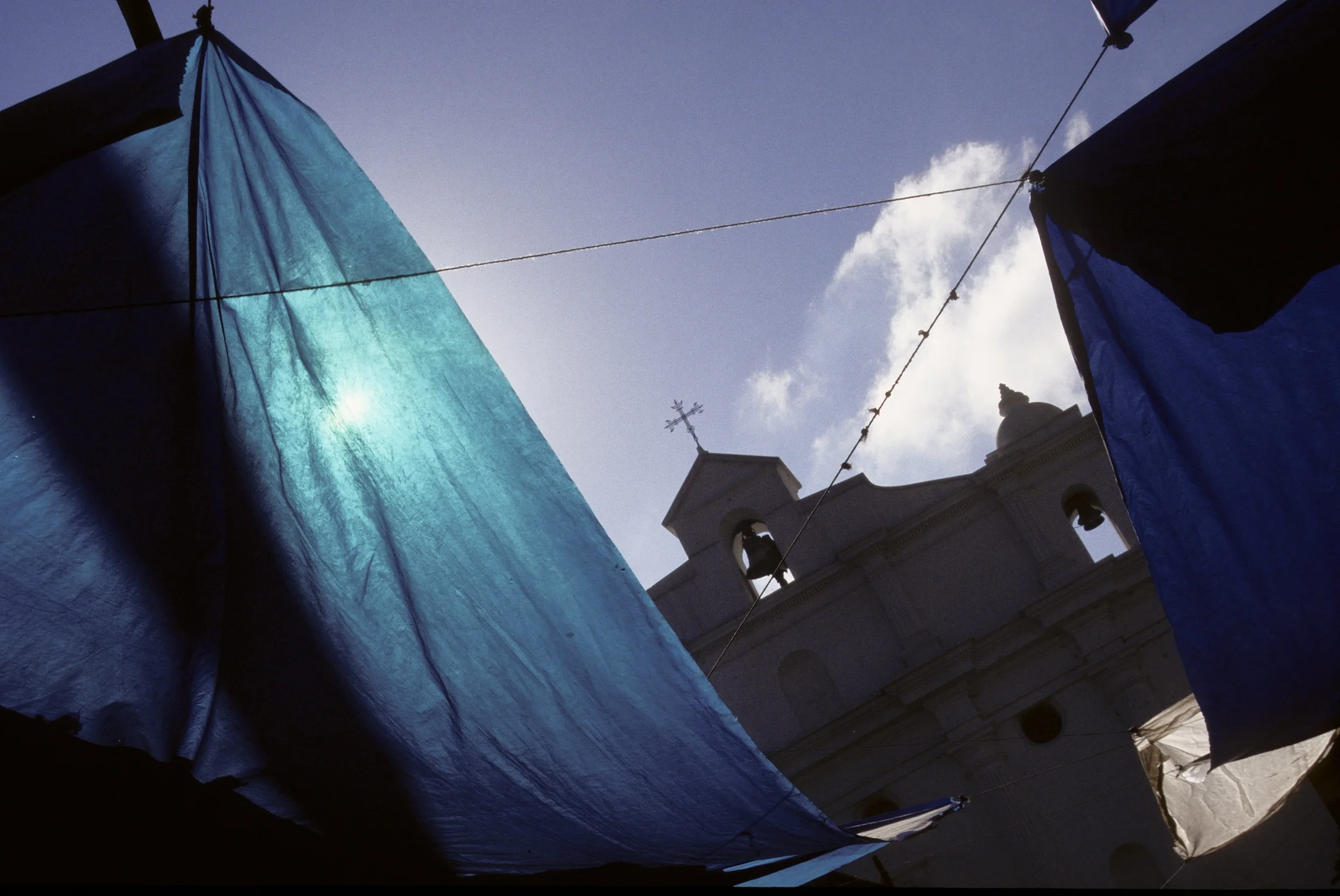 The church of Santo Tomás in front of the Chichicastenango market, the church where centuries ago the priest Francisco Ximénez kept his transcription of the Popol Vuh.