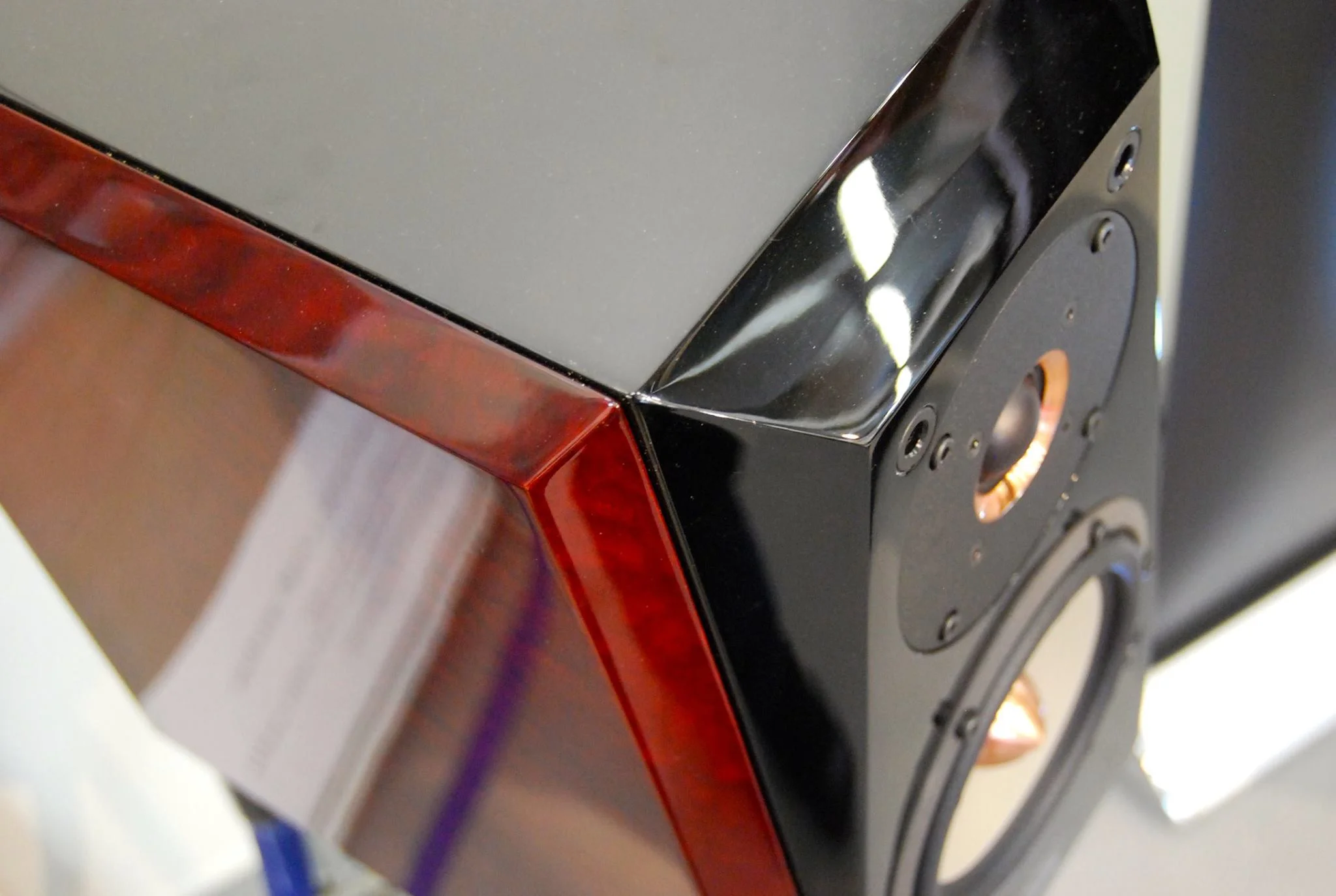 The Pulsar's glossy finish on display.