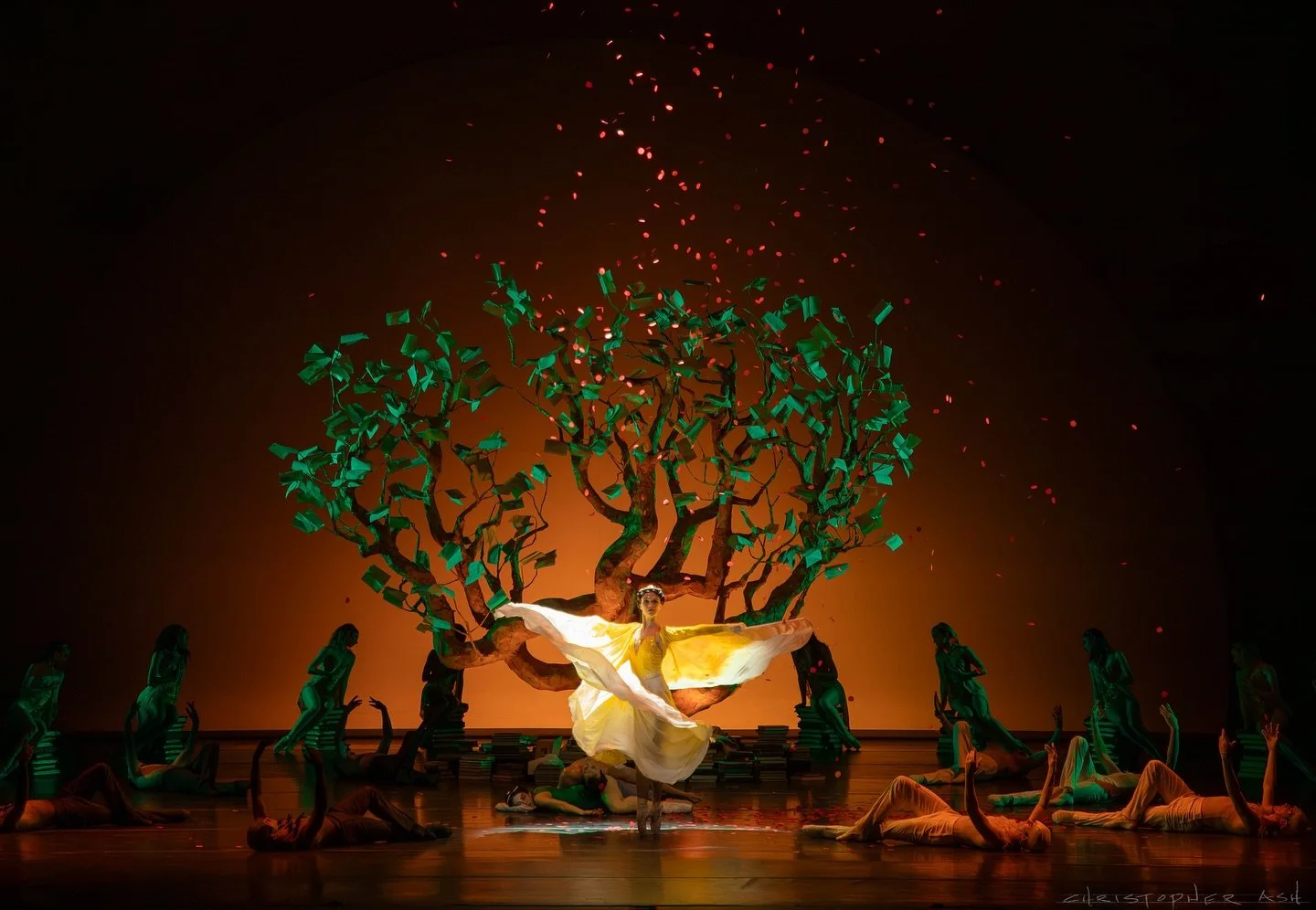 DELMIRA @houstonballet 
Choreographer @annabellelopezochoa
Scenic and Lighting Design @christopherash1
Music @juanacostacumbia
Musical arrangement by Katherine Burkwall-Ciscon
Costume Design @markericdesign 
Co-scenic and co-lighting Design @solweisb