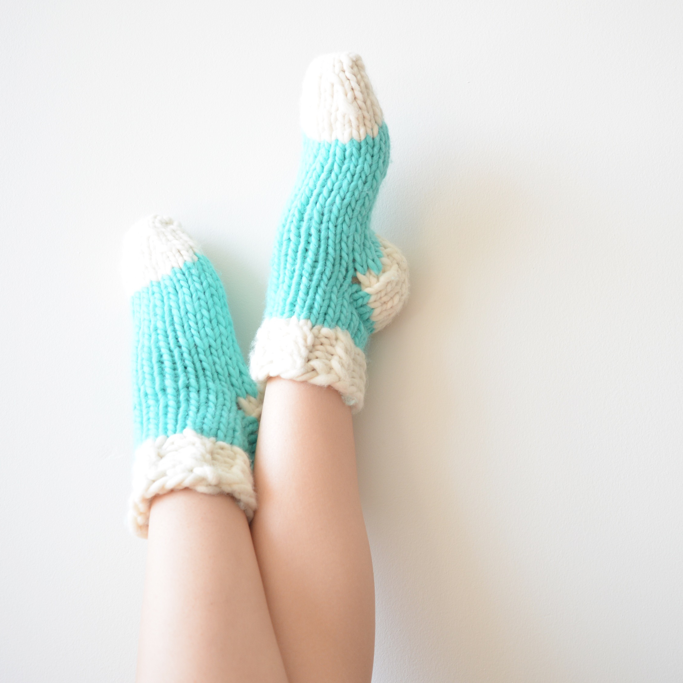 Thick Knit Slipper Socks