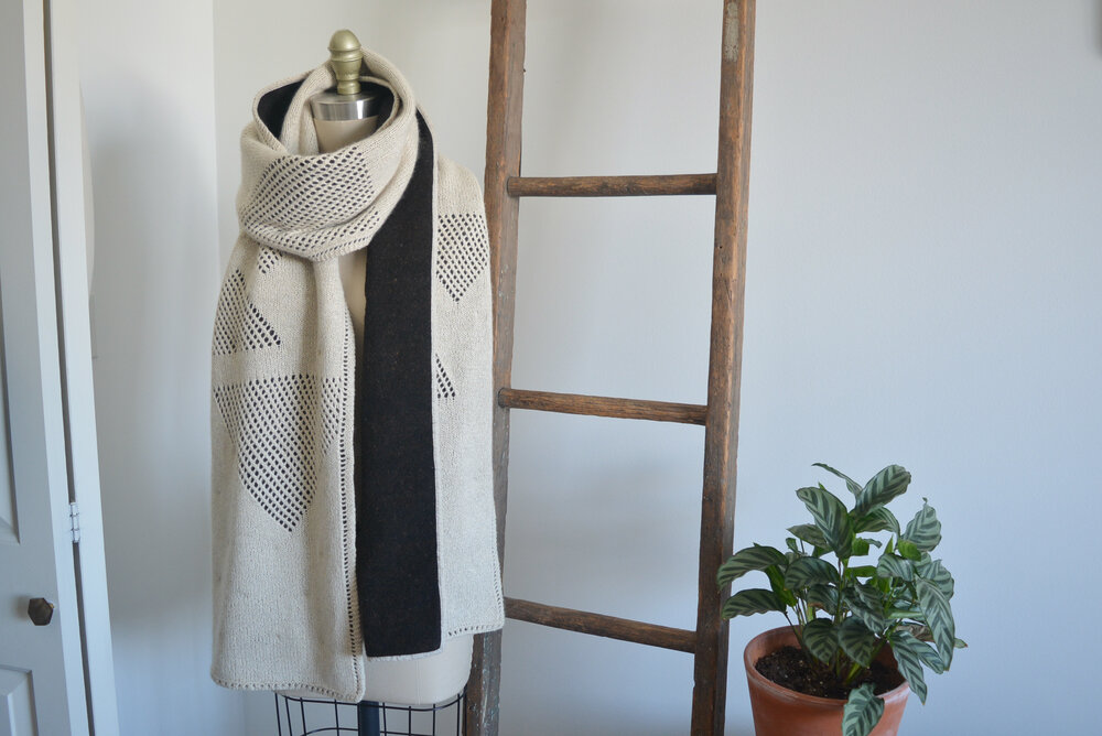 Backing a Knit Scarf with Wool Fabric — Ashley General Handmade