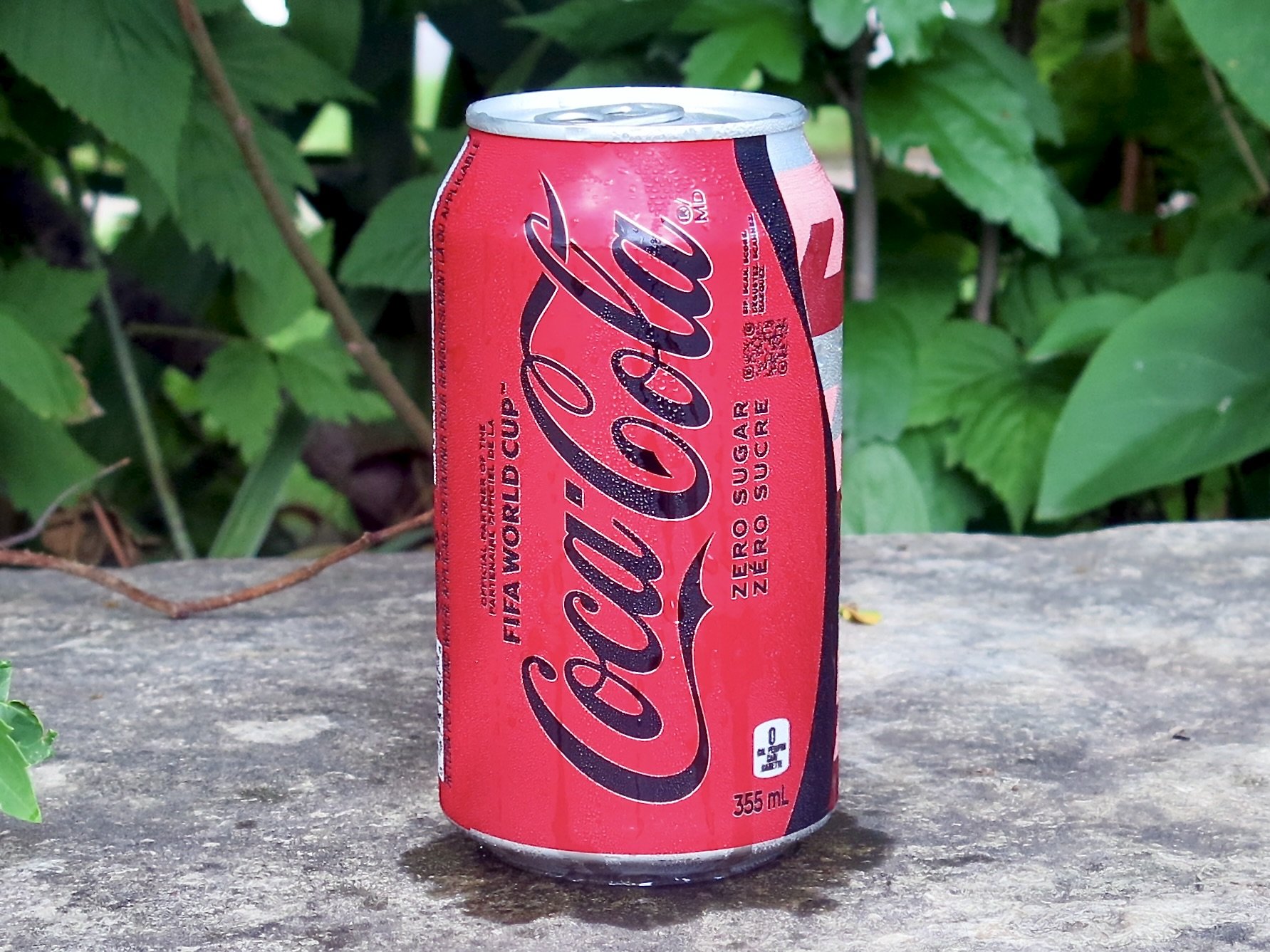 A can of Coca Cola Zero Sugar
