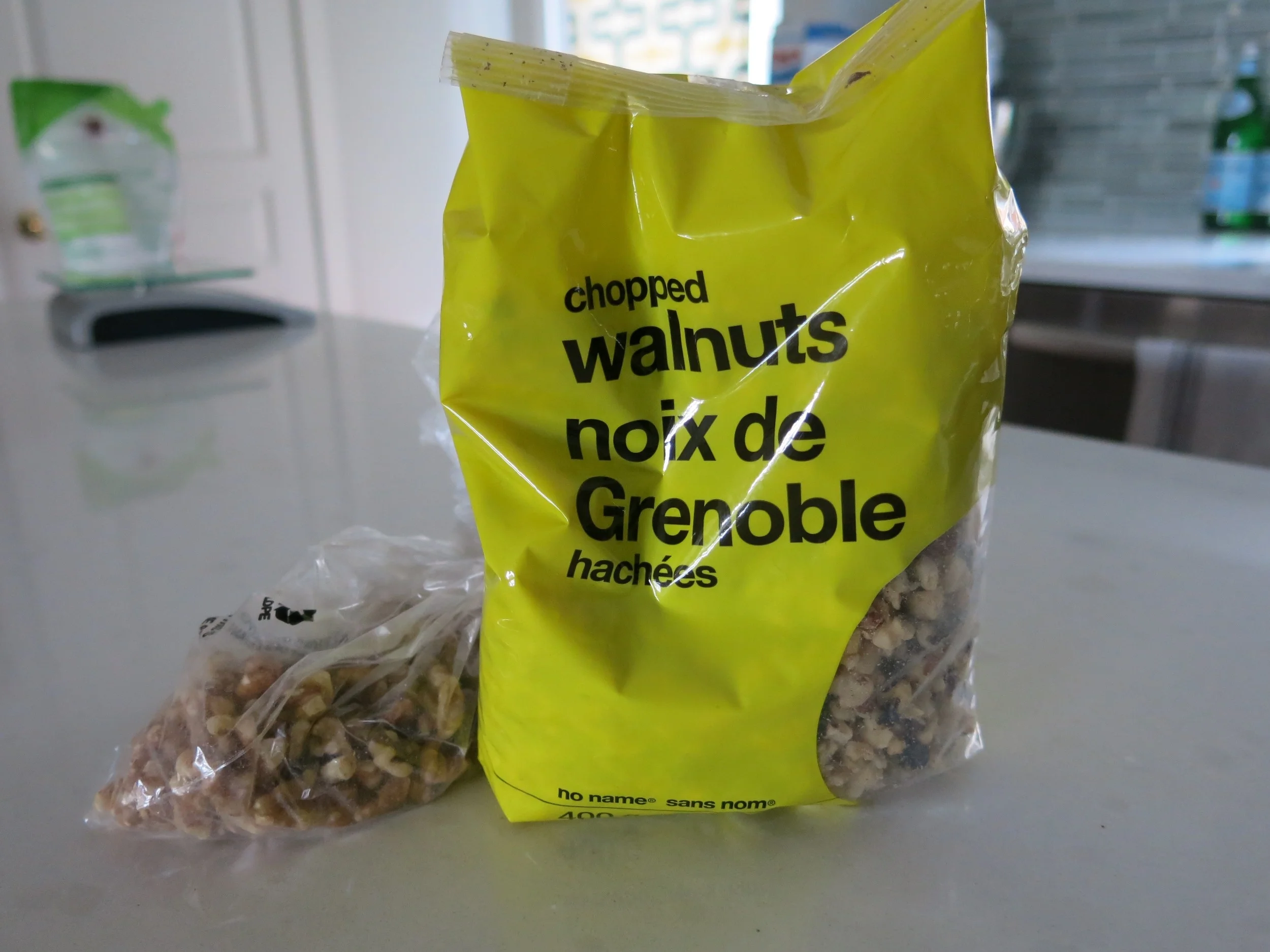 This bag cost over eight dollars. There goes this week's food allowance.