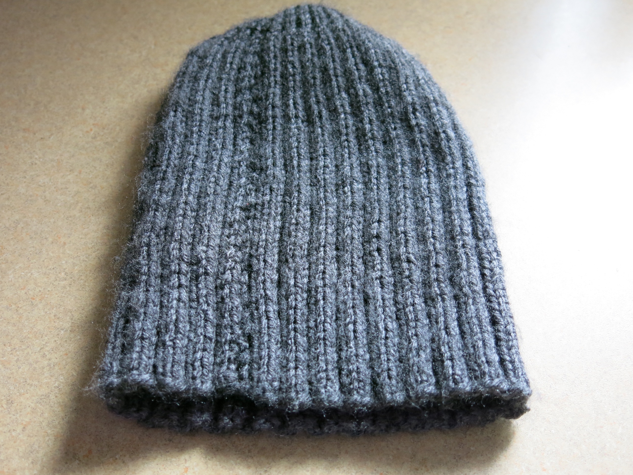 I think this is wool. Maybe. Anyways, it keeps my brain warm.