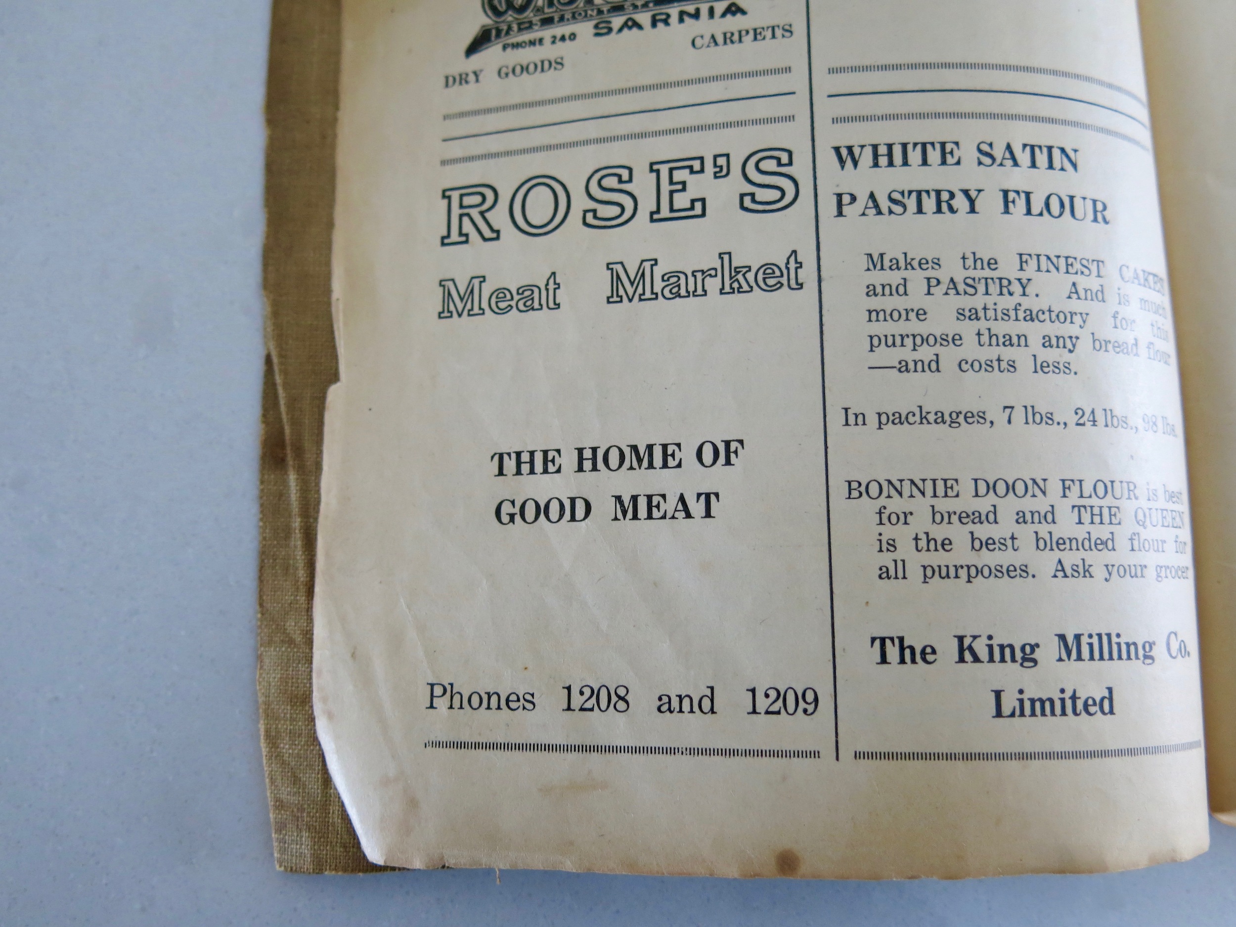 Hmm. Good meat next to white satin.