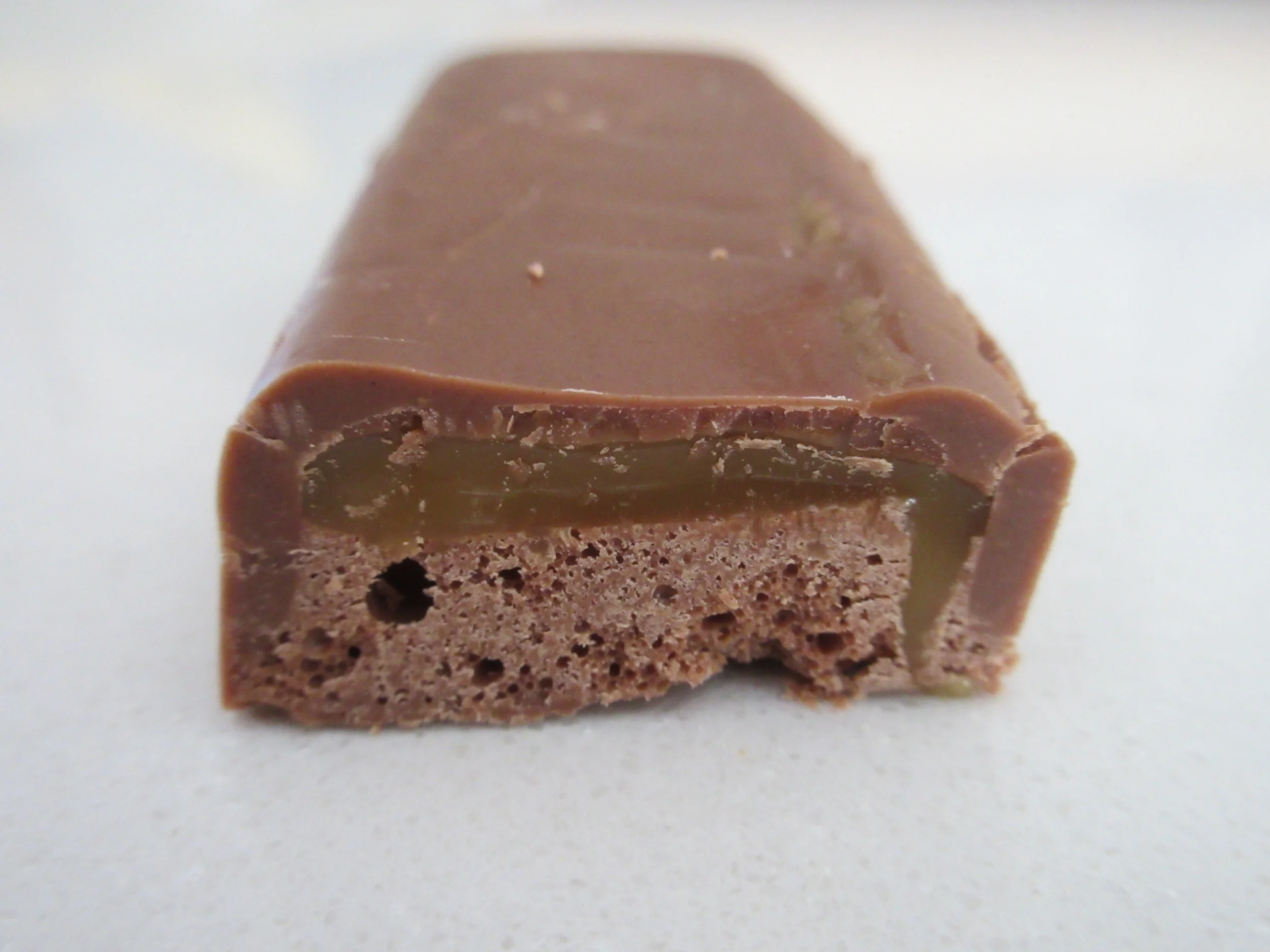 High definition interior shot of a Wispa Gold bar.