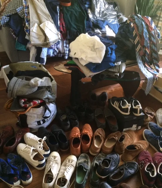 What my living room looked like during the process. Don't judge.