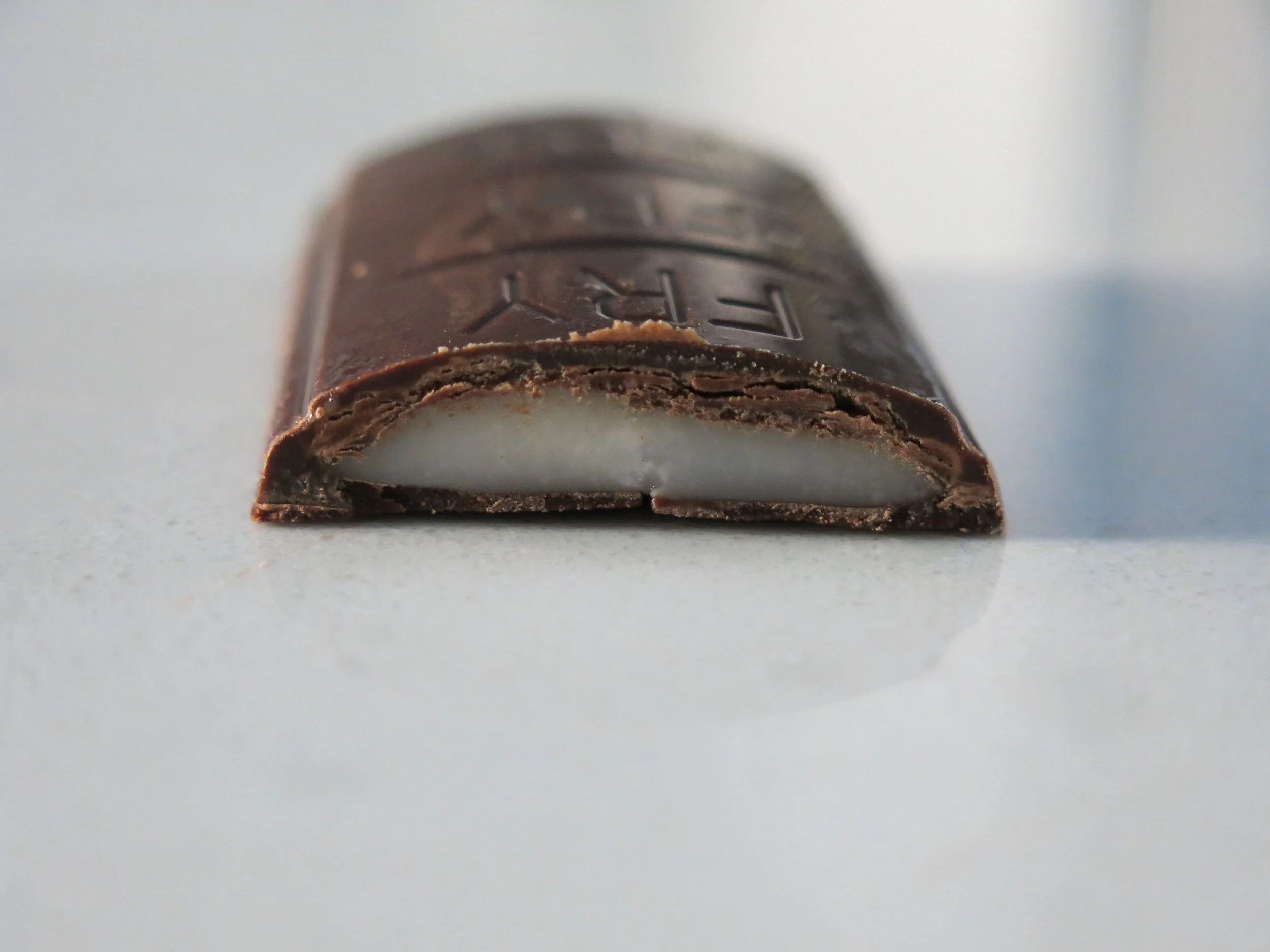 High definition interior shot of a Fry's Chocolate Cream.