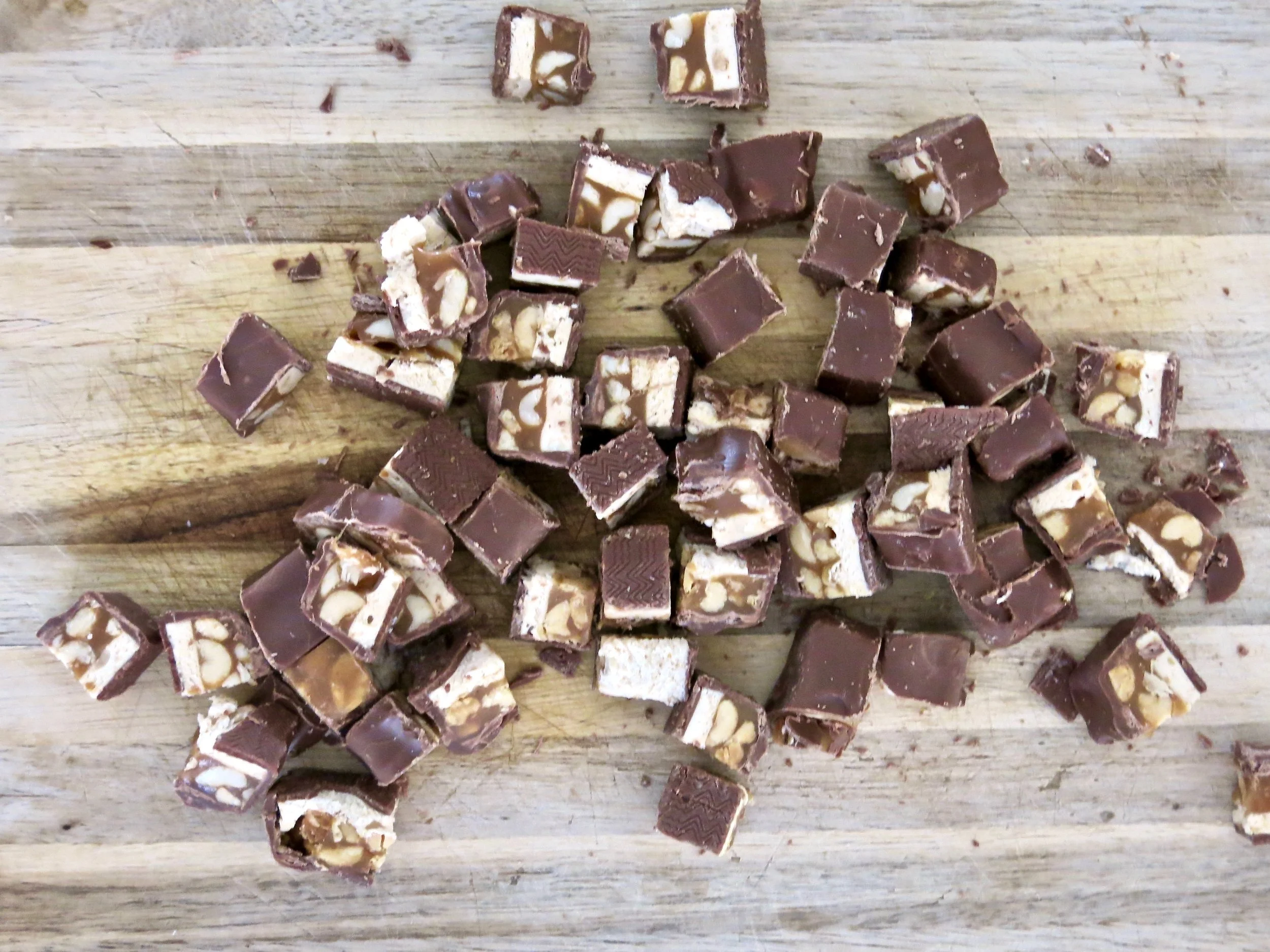 I will neither confirm nor deny all of these pieces actually made it into the salad.