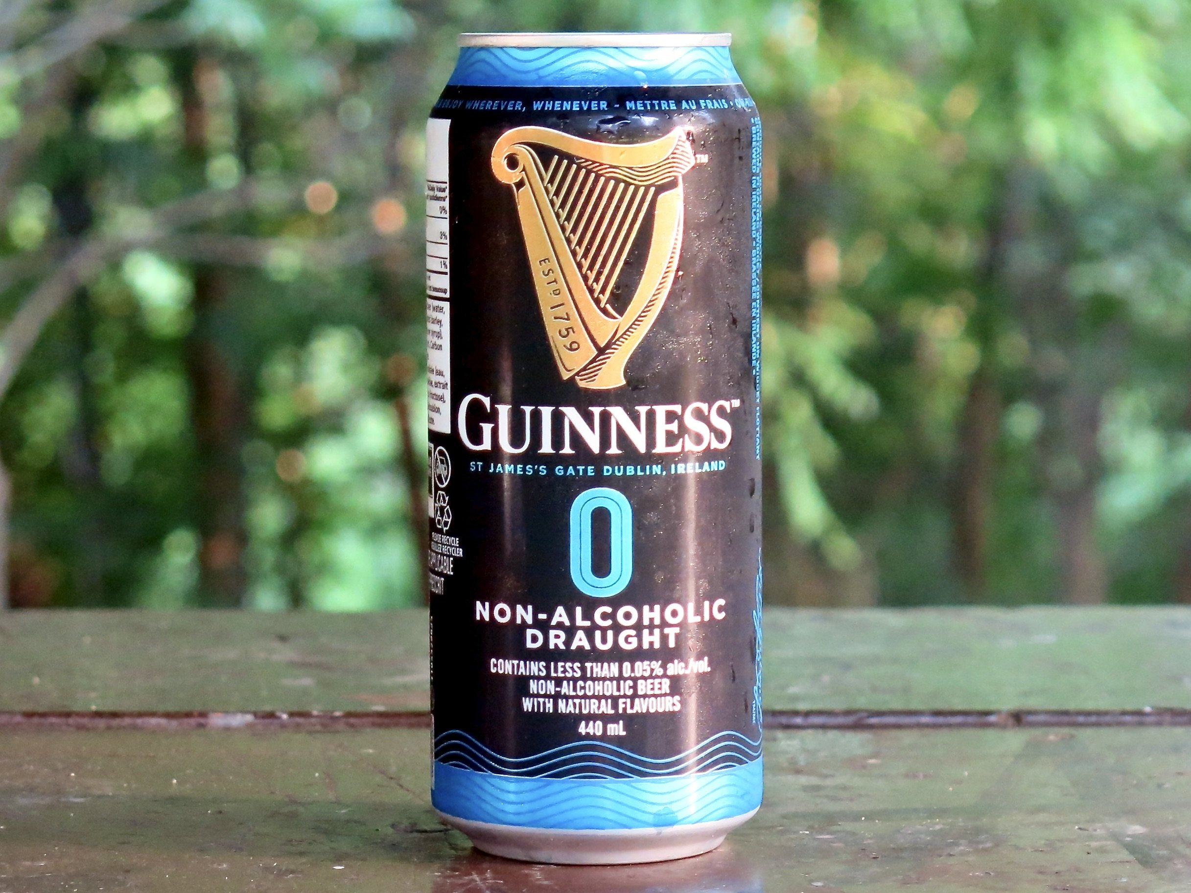 A can of Guinness Zero beer