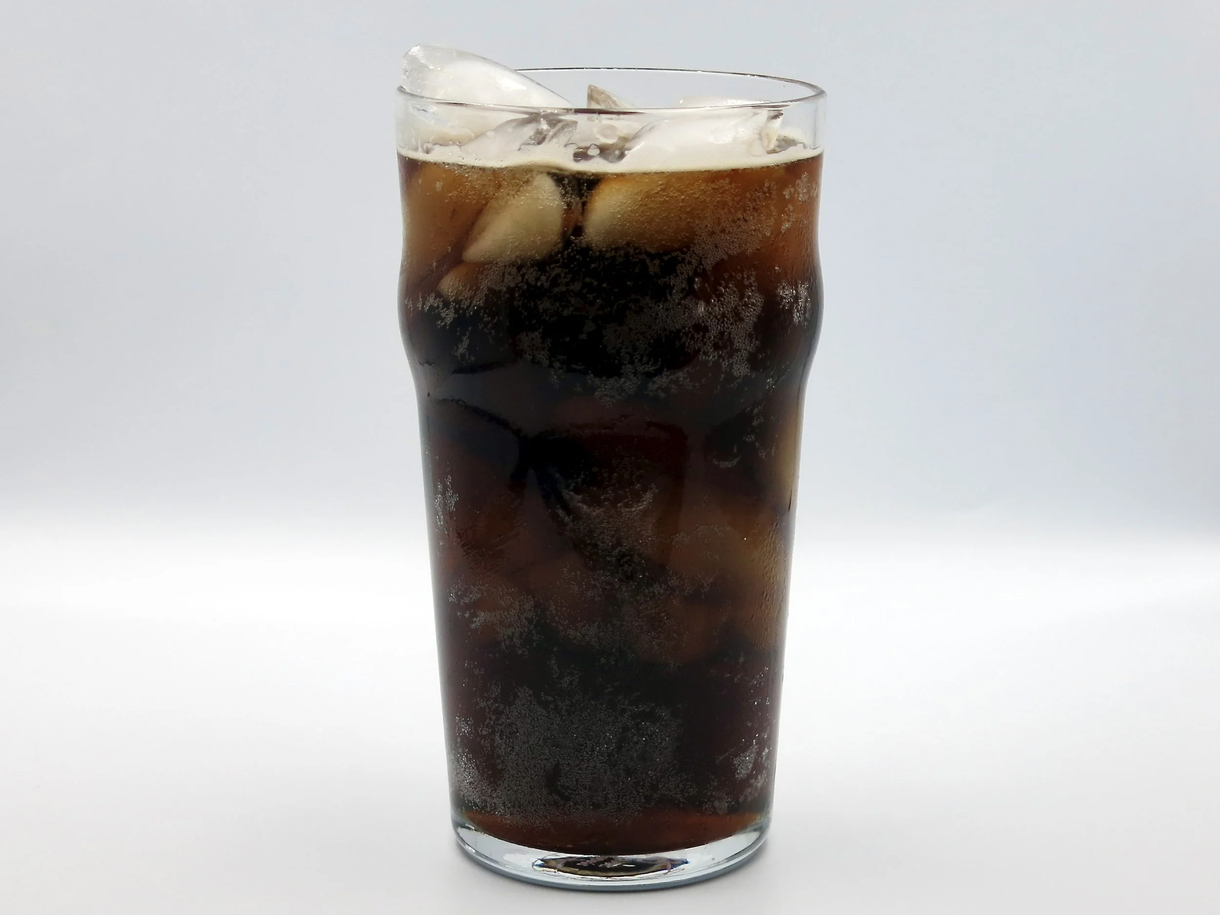 A glass of Pepsi Zero Sugar cola