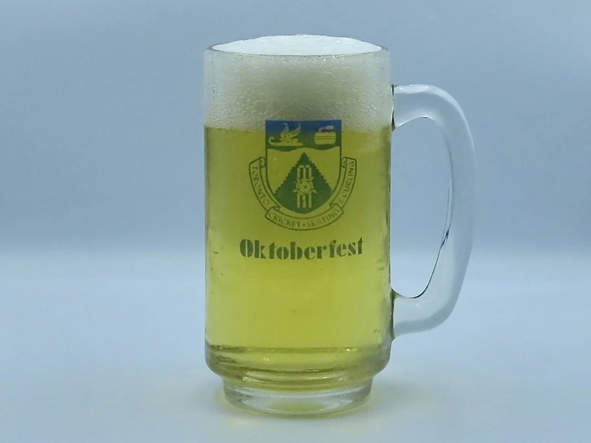 A glass of Peroni beer