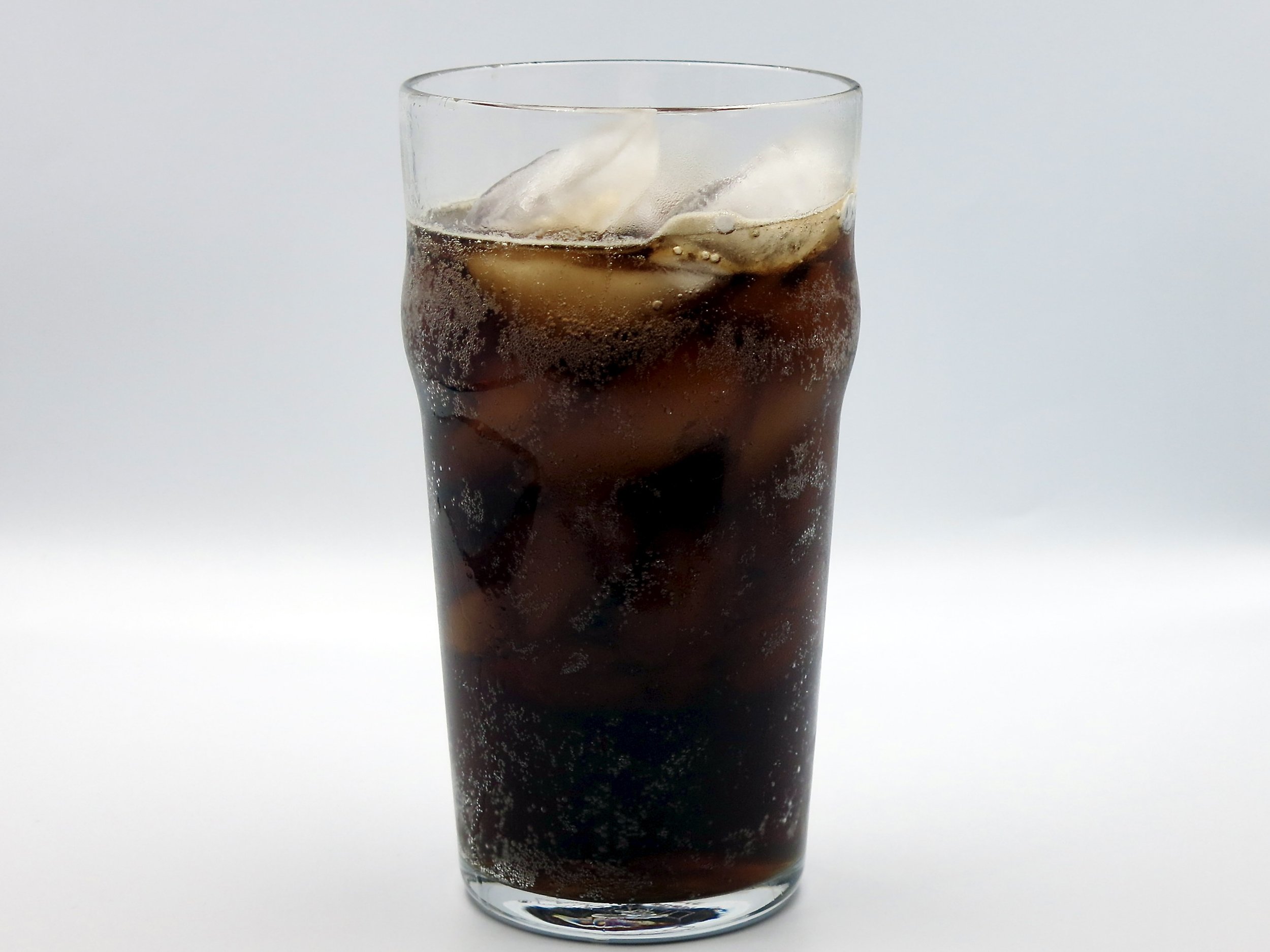 A glass of Diet Pepsi.