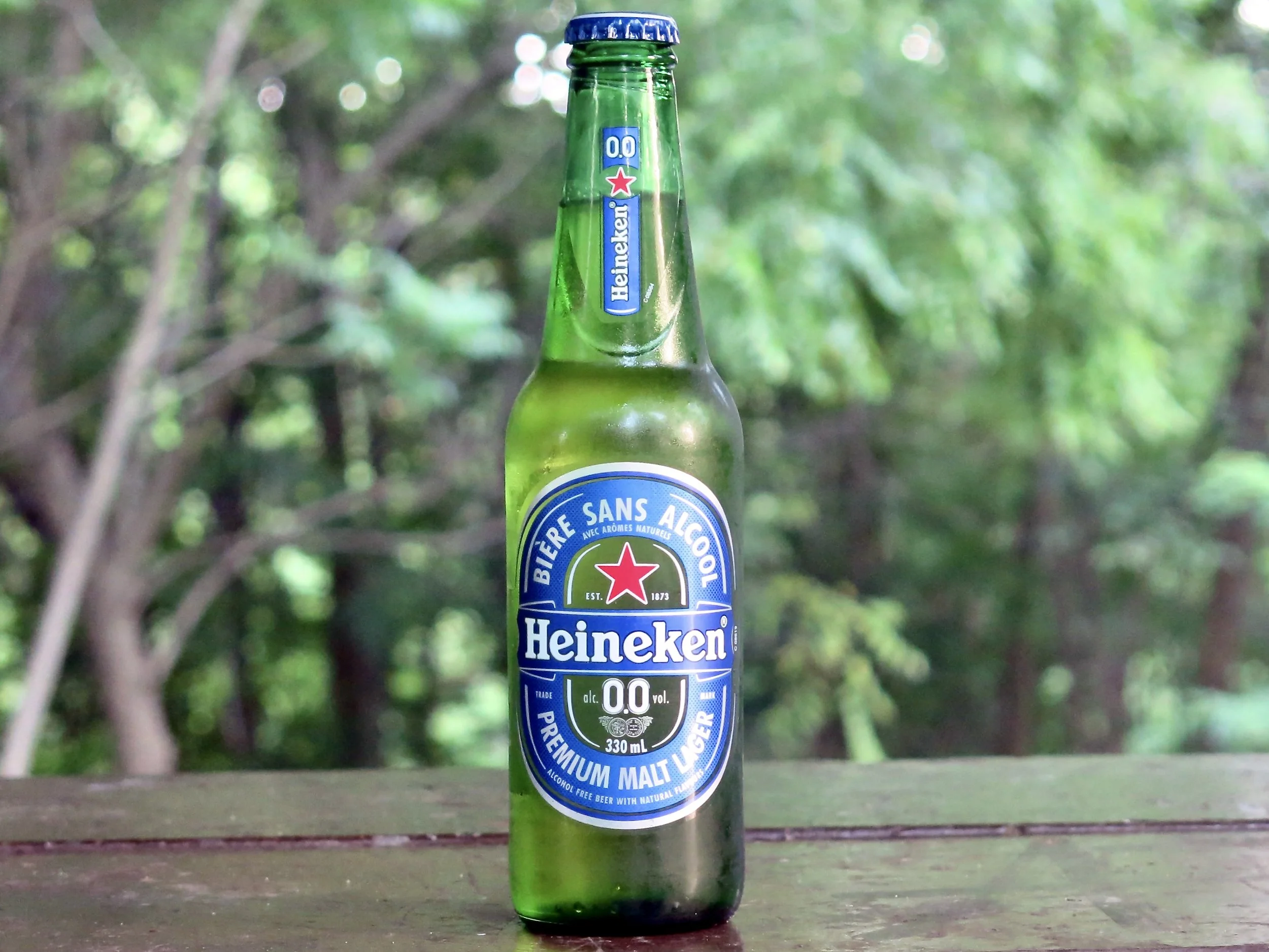 A bottle of Heineken beer