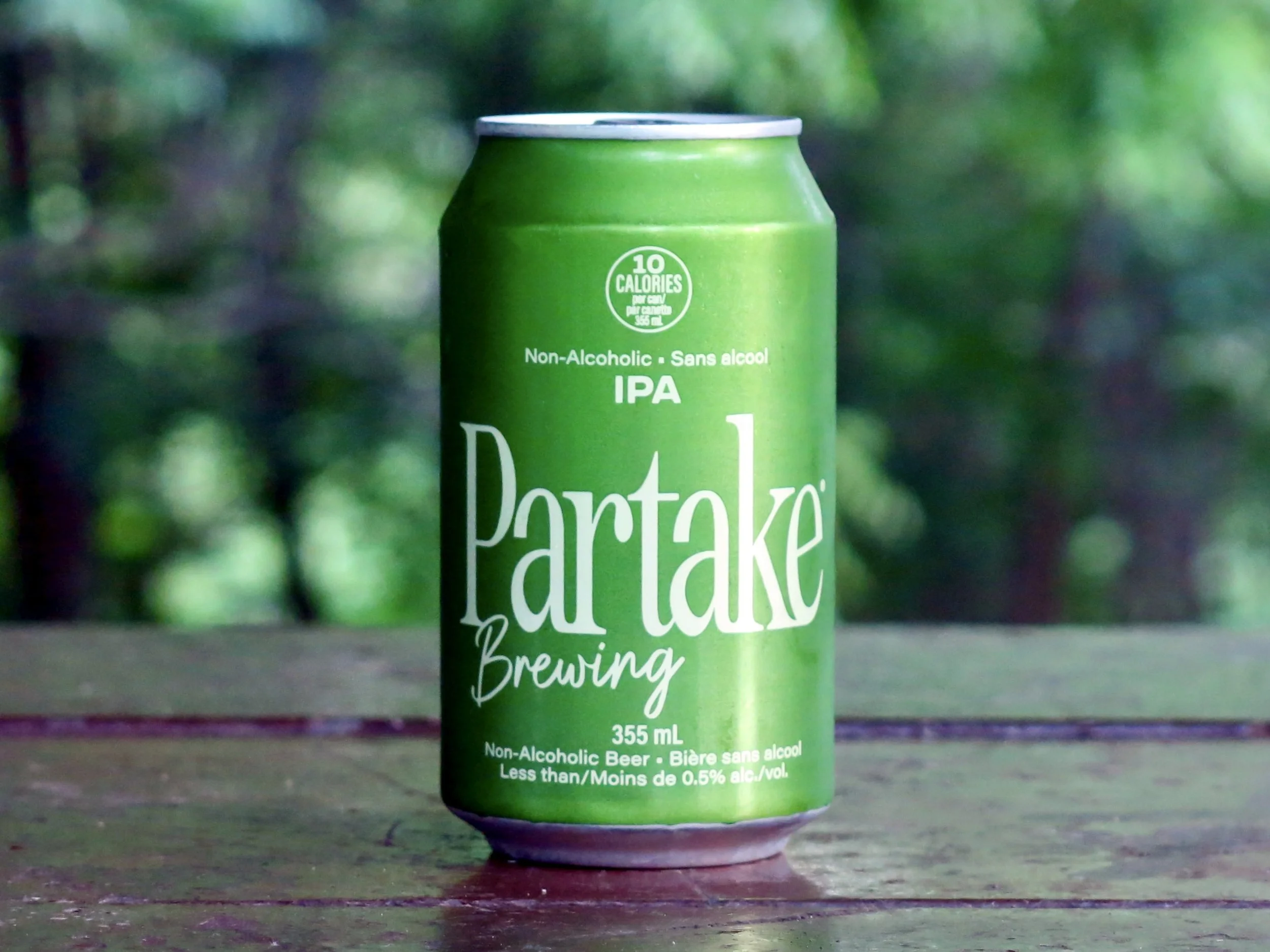 A can of Partake beer