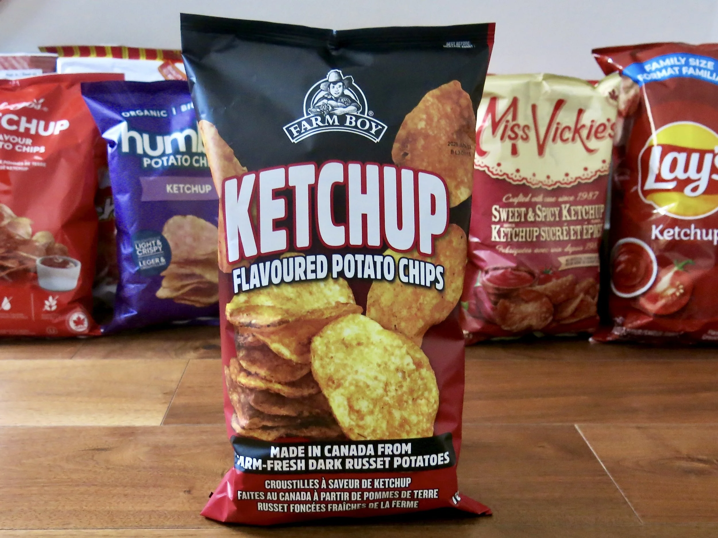 A bag for Farm Boy Ketchup Potato Chips