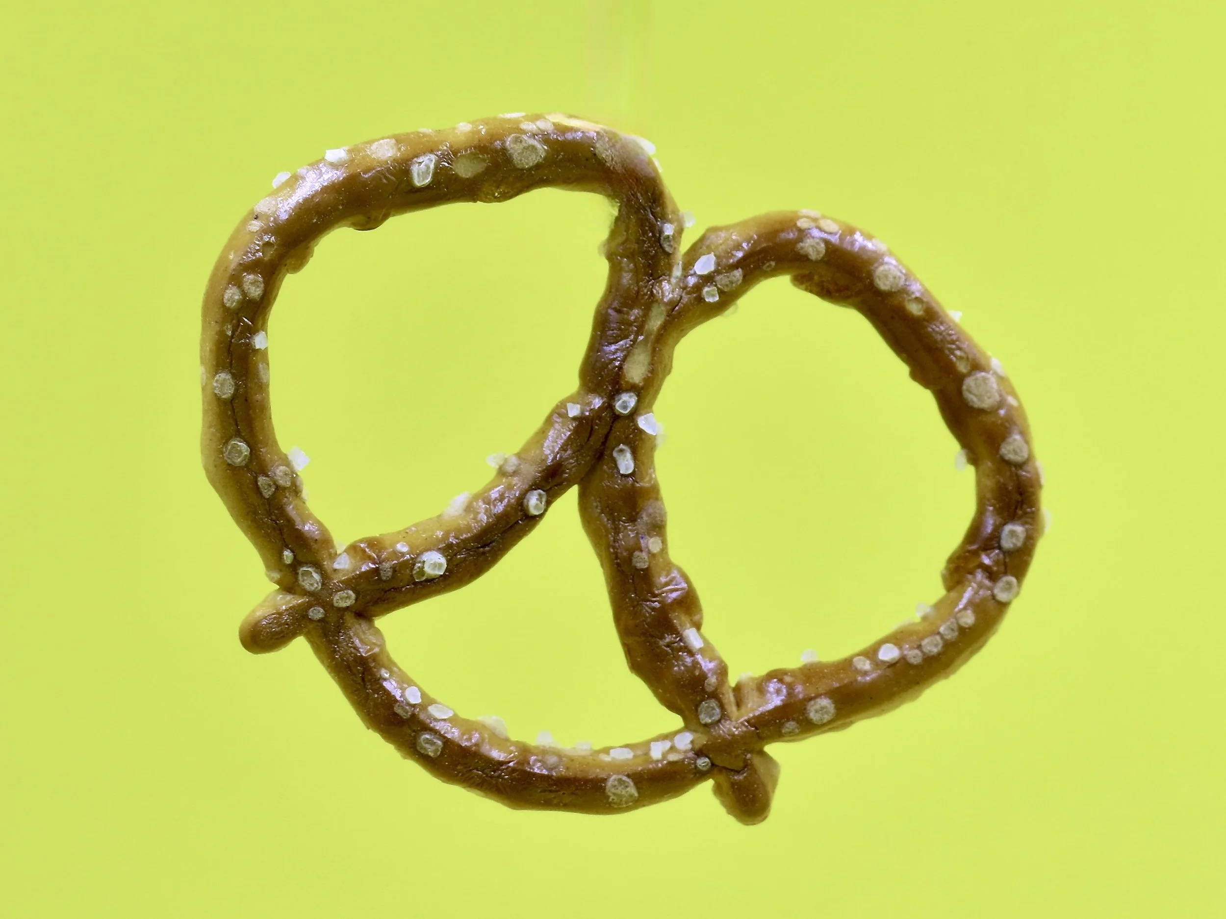 A single Neal Brothers pretzel