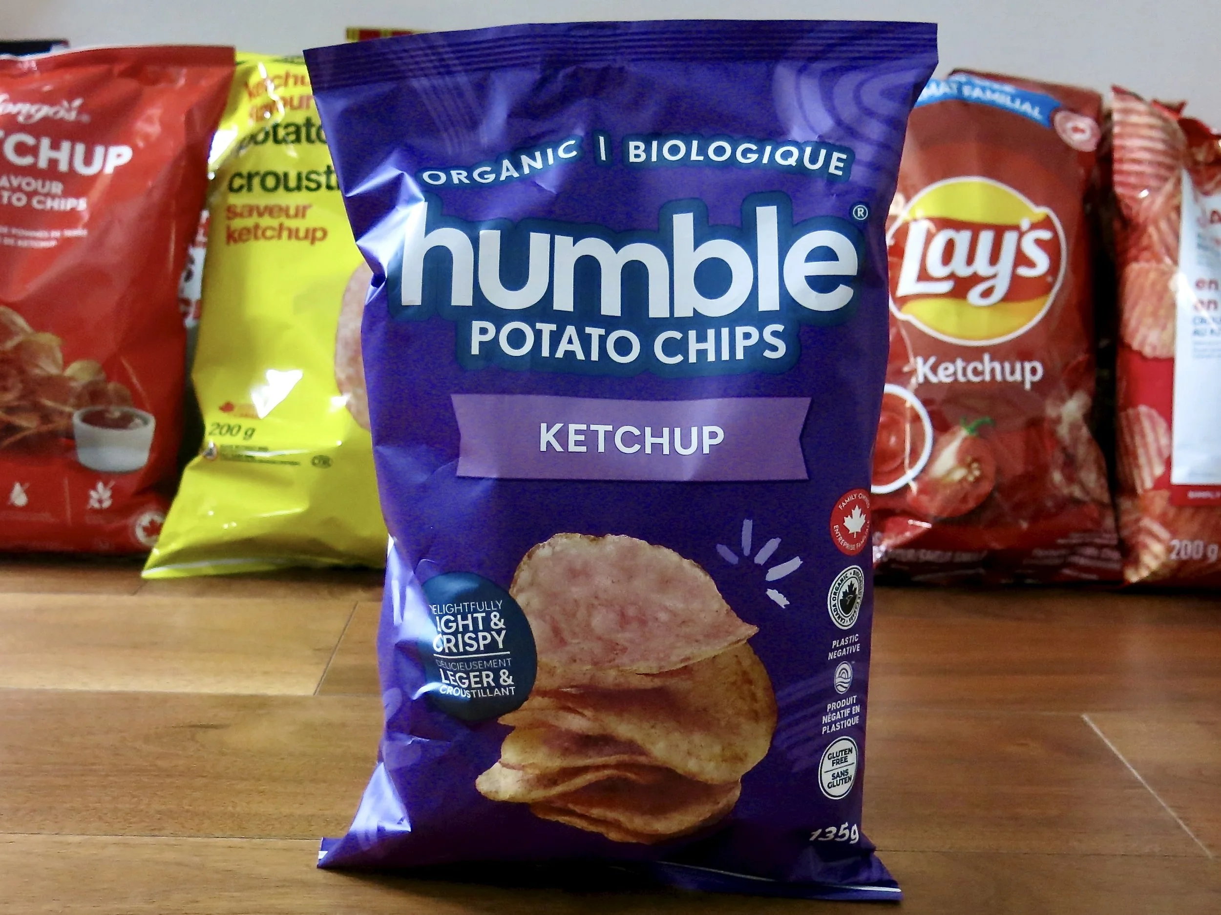 A bag of Humble Organic Potato Chips