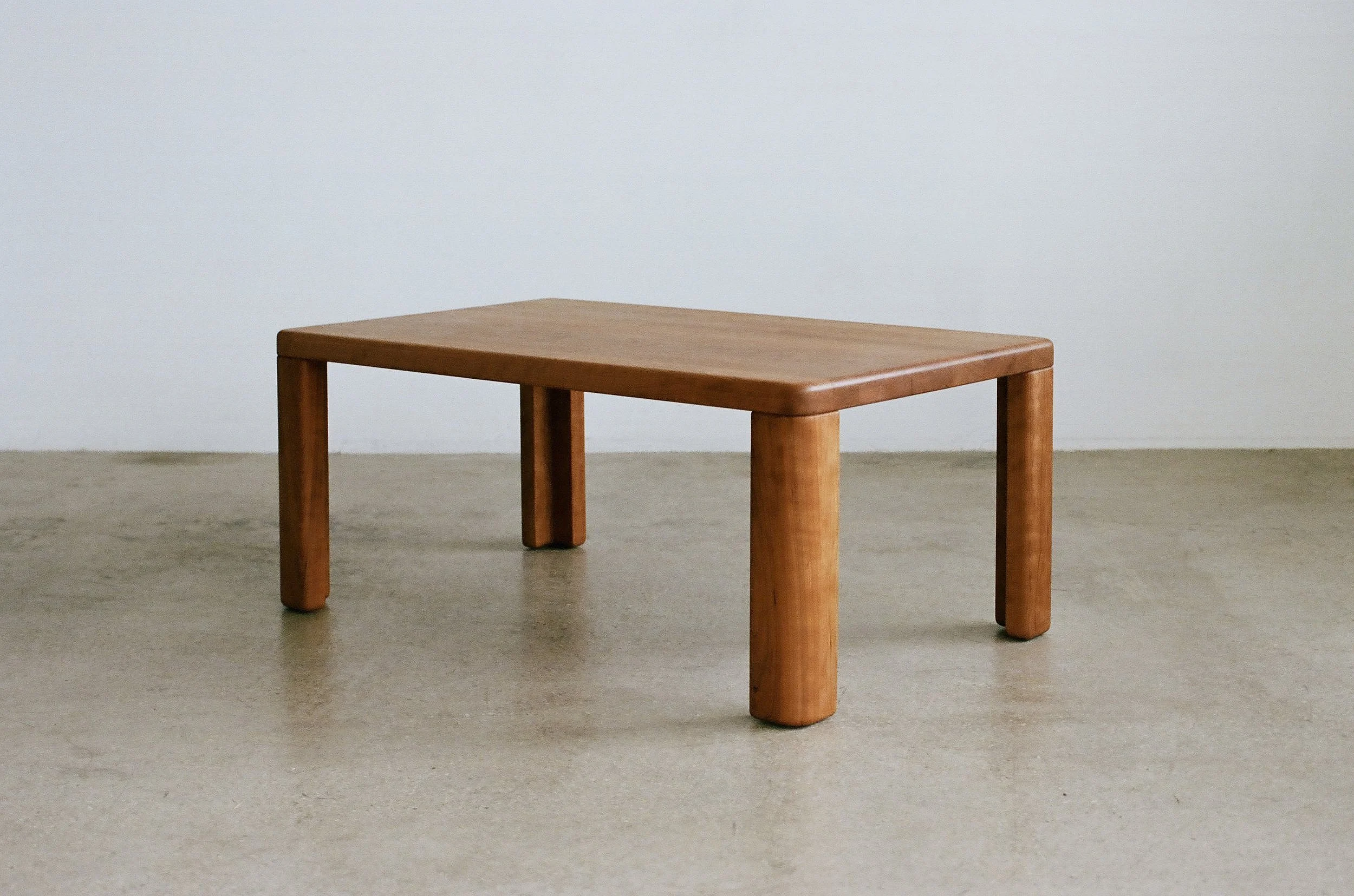 Minimalist wood coffee table