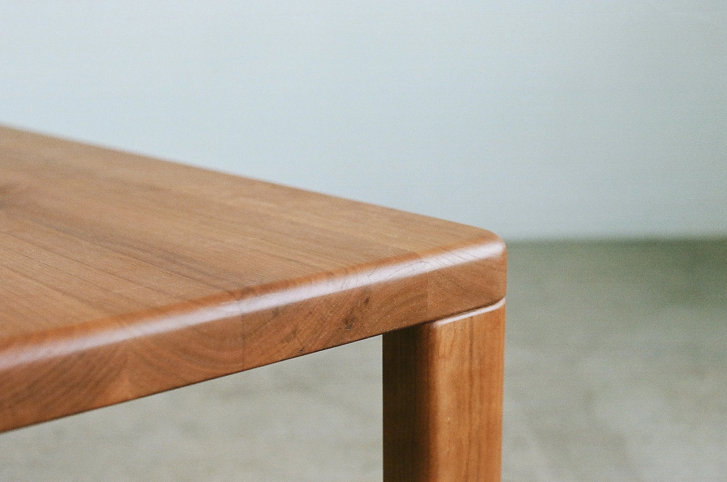Minimalist wood coffee table