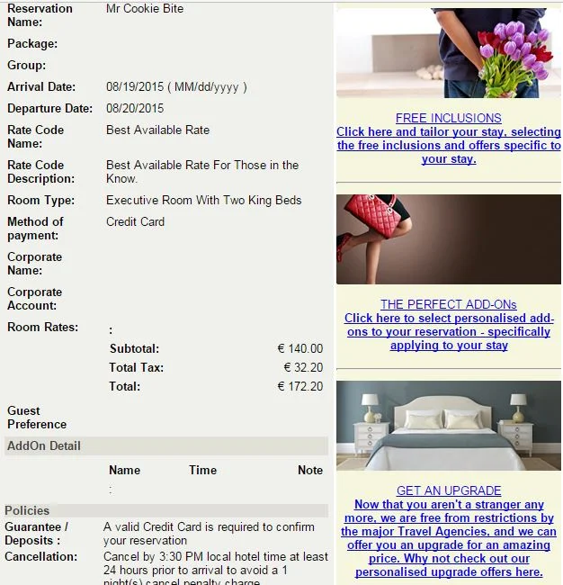 Selling directly from your reservation e-mails