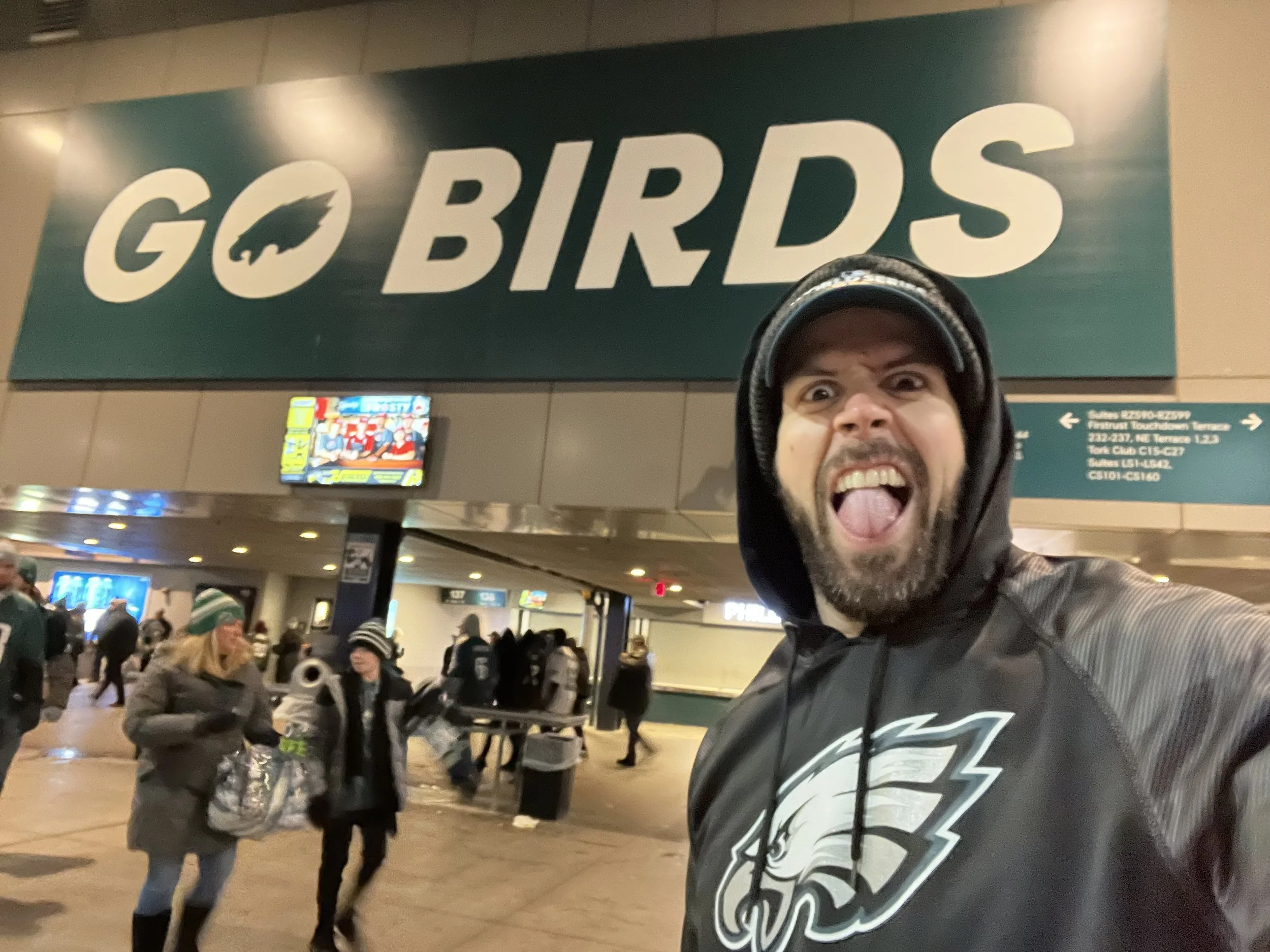 You can take the boy out of Philly, but can never take Philly out of the boy! GO BIRDS!