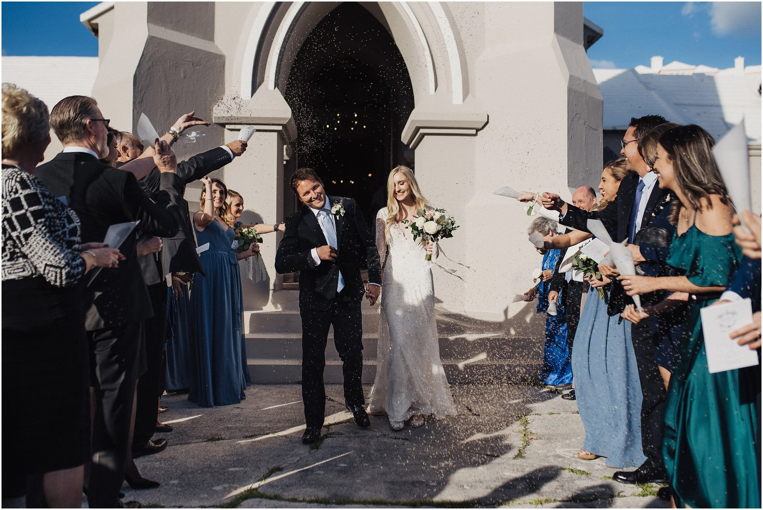 Lavender Wedding Exit