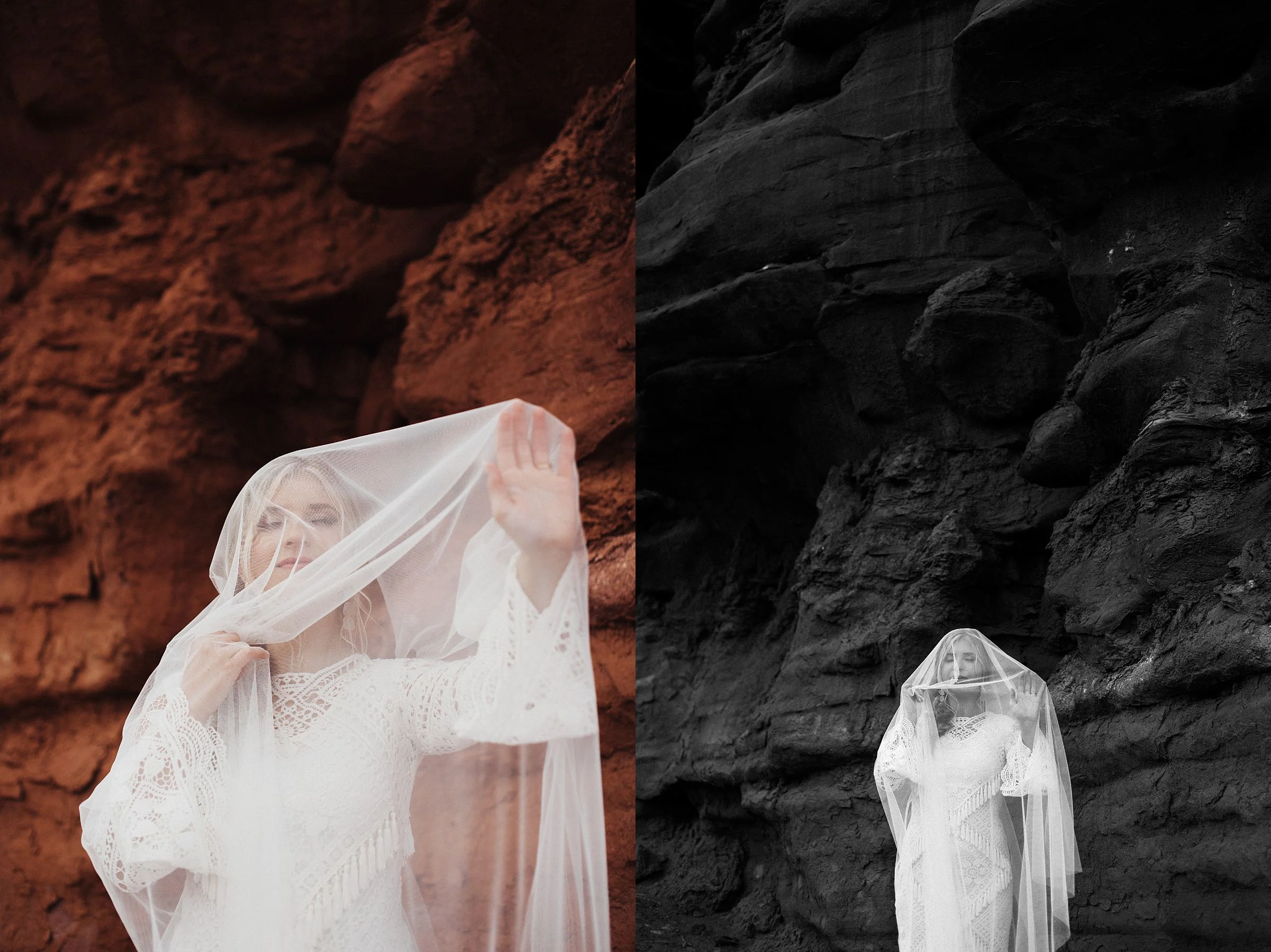 Red rock bridals at Dead Horse Point