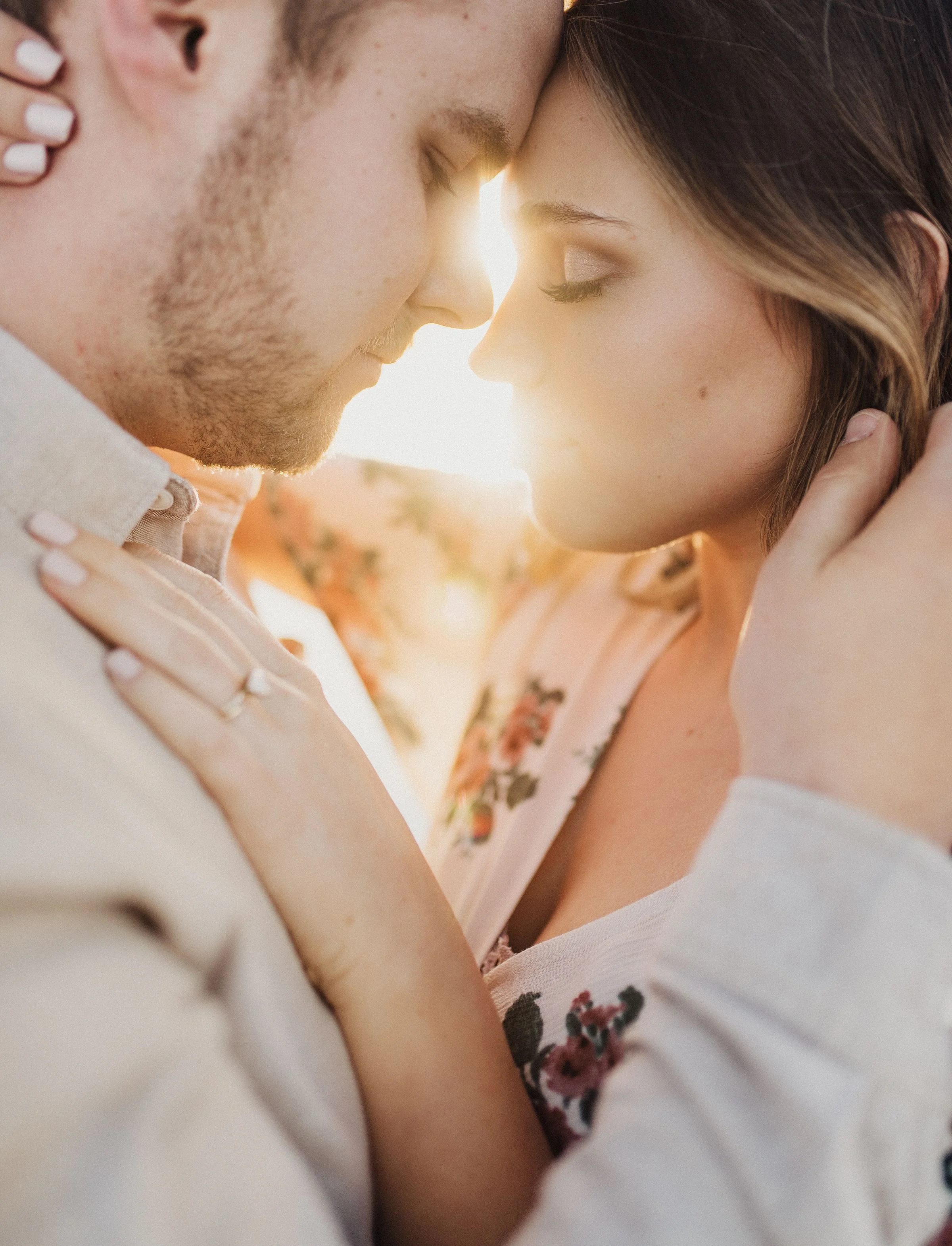Sunset Engagements Utah Salt Flats