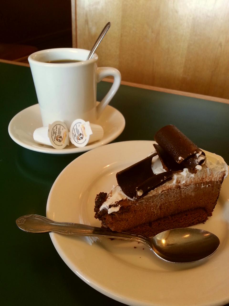 Chocolate Mousse Cake and Coffee!