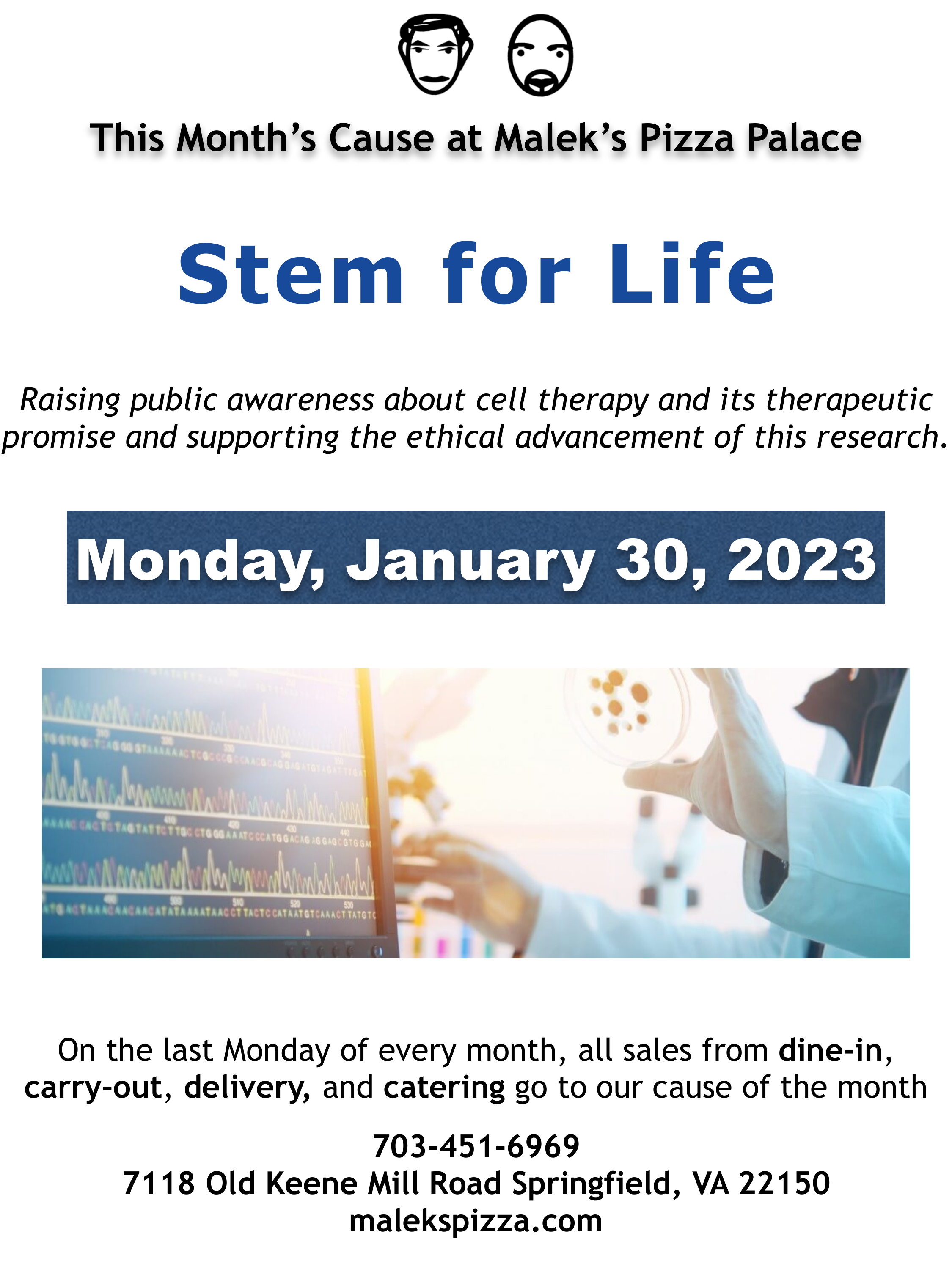 Last Monday at Malek's: Stem for Life