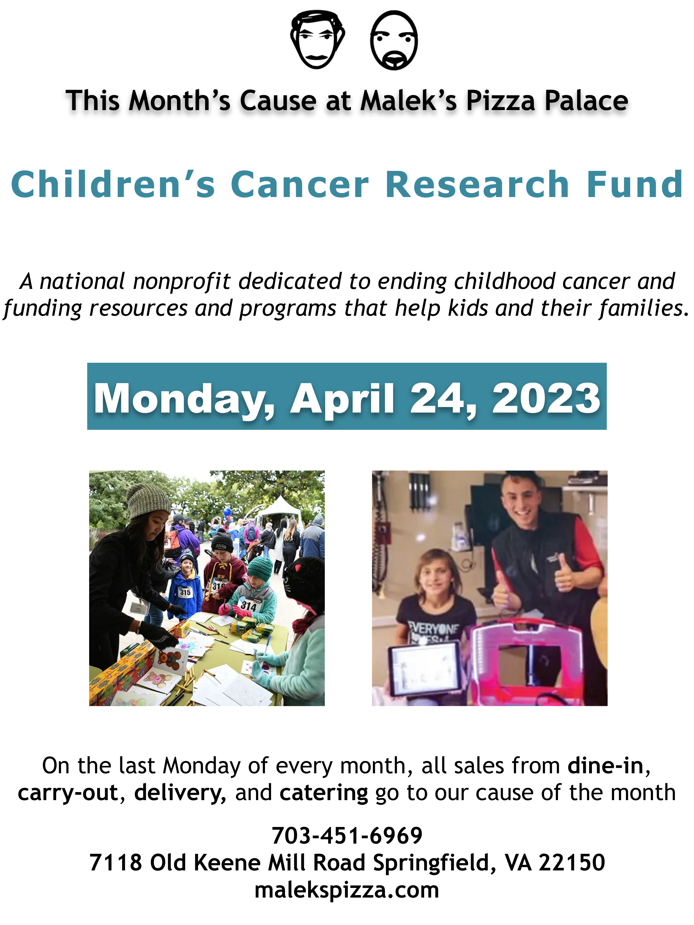 Last Monday at Malek's: Children's Cancer Research Fund