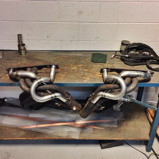 Reworked 2 primaries on these mild steel headers today. Now they actually fit. #toobadtheyrenotstainless