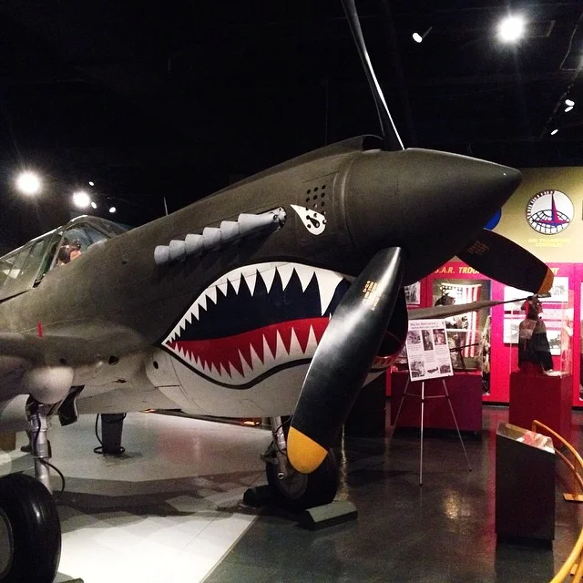 I love warbirds. Got to see this beauty yesterday at the Robins AFB history of aviation museum. #p40 #flyingtigers #warbirds