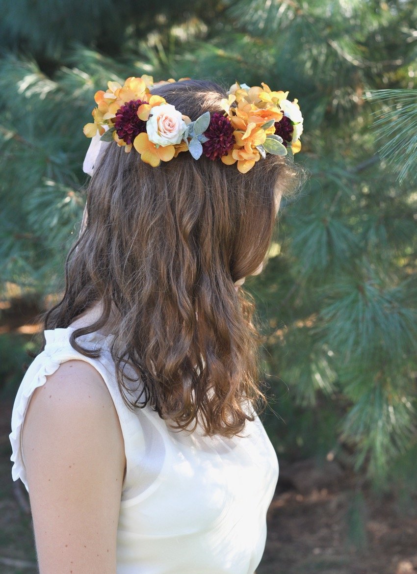 ivory, champagne and yellow floral crown - 1.jpeg