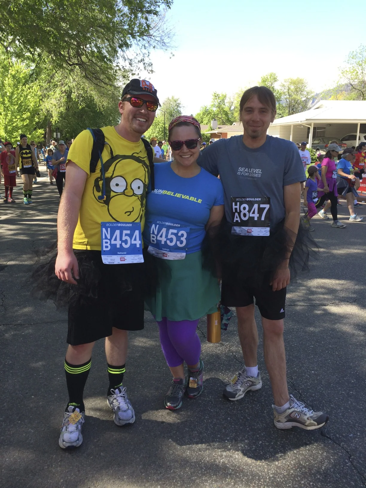 BB10k 2014 with my guy (left) and our friend Nate (right)