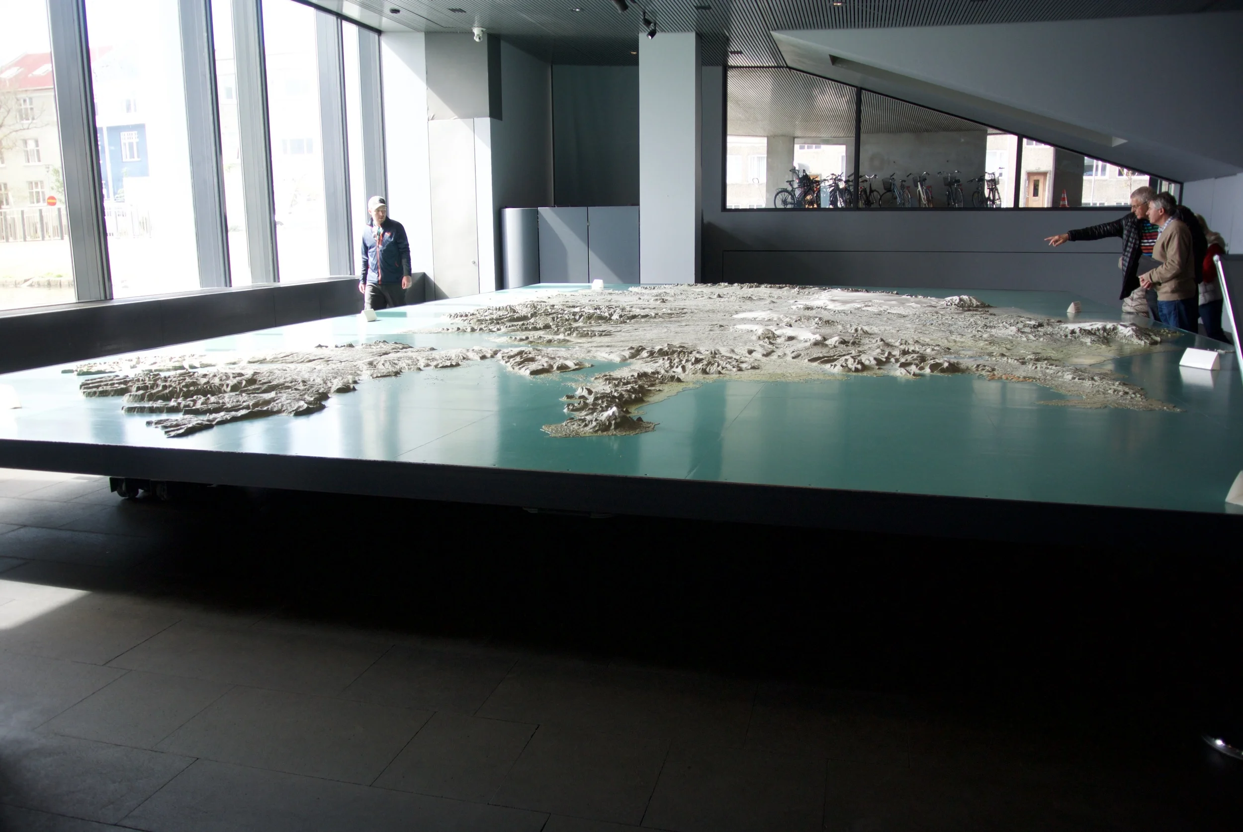 Topographical map at City Hall