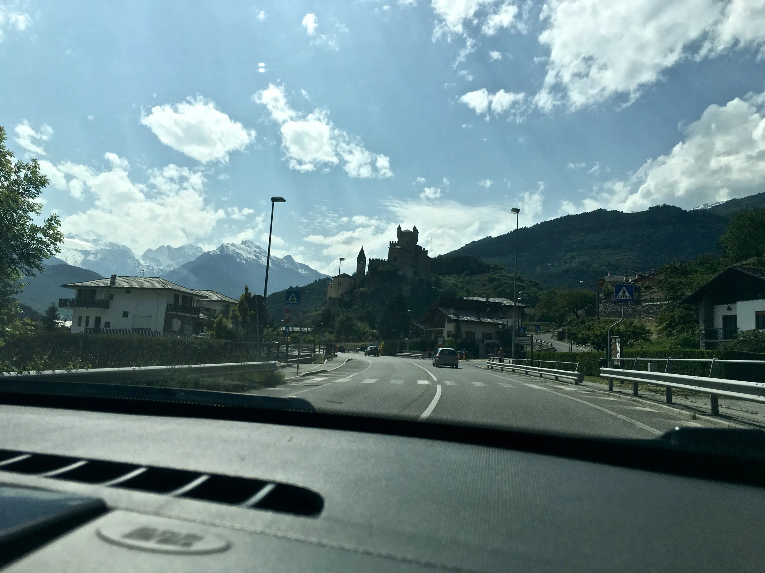 Castles on the side of the road!