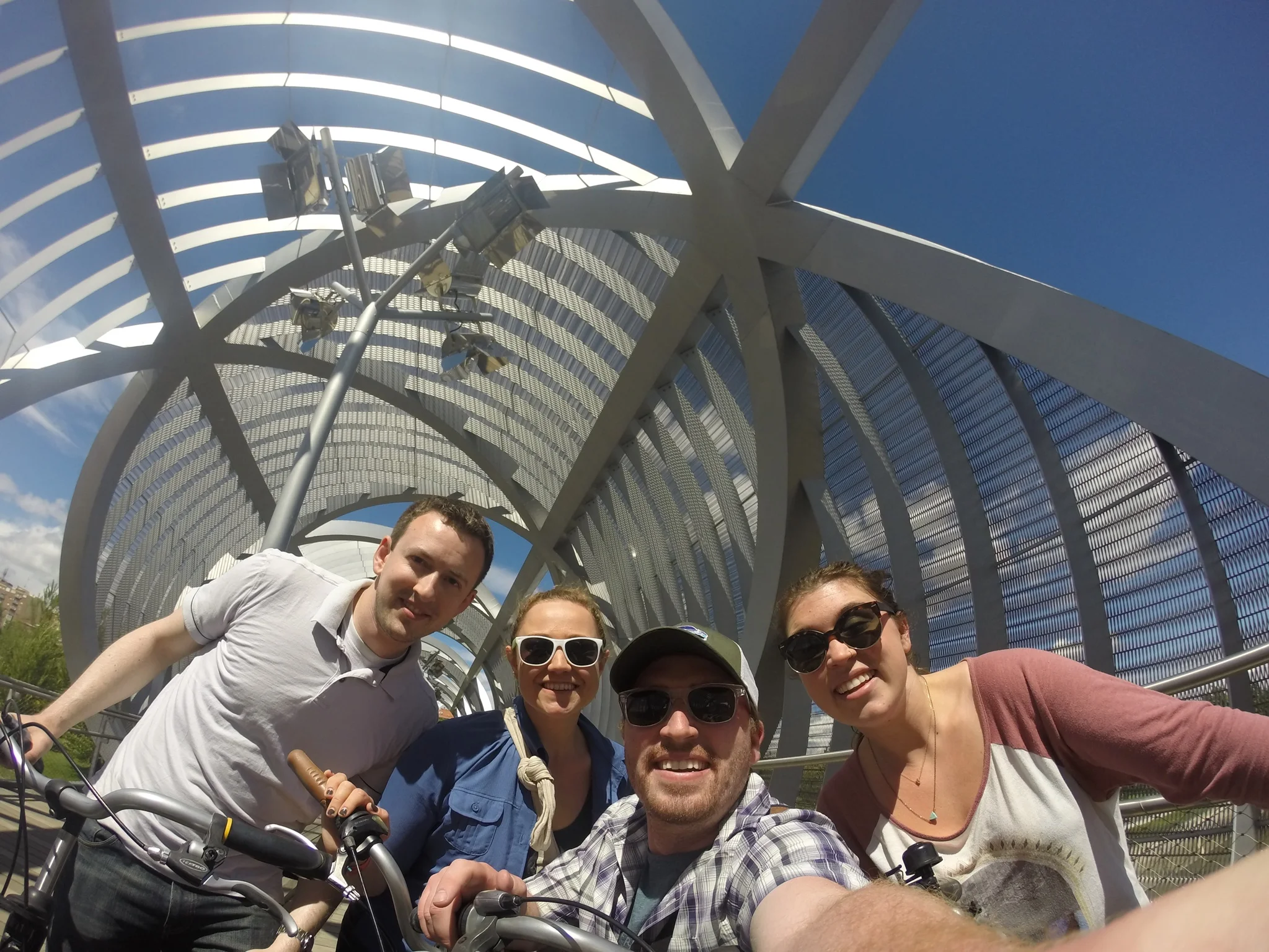Awesome bridge along Rio Manzanares