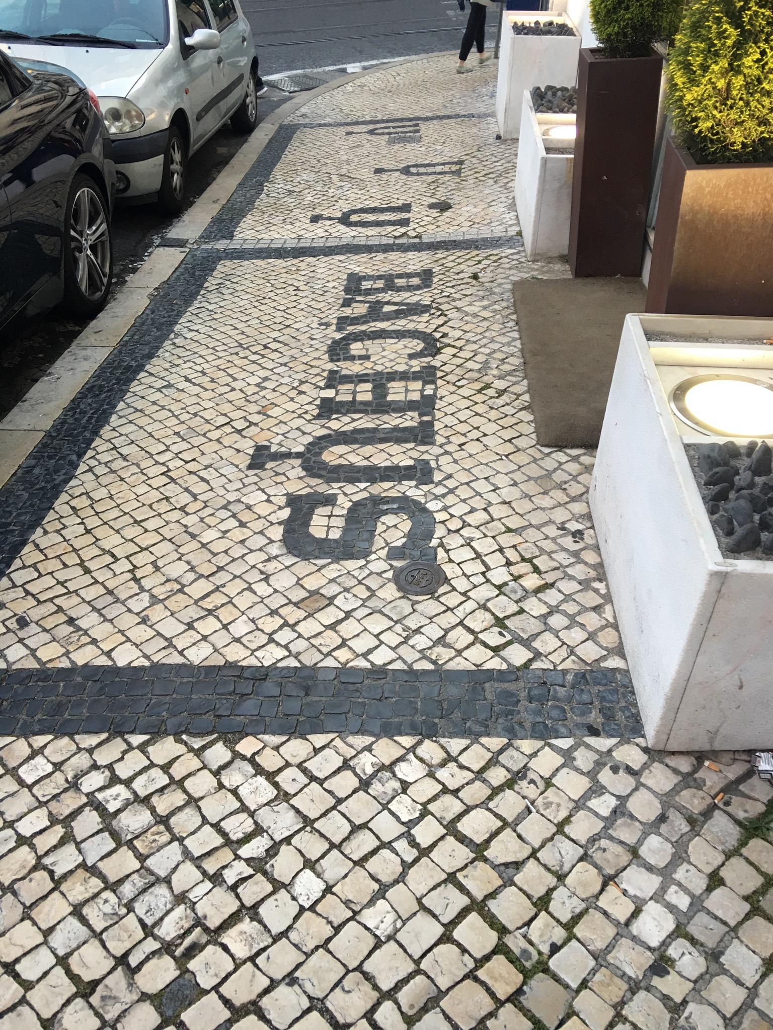  Tiles outside a shop 