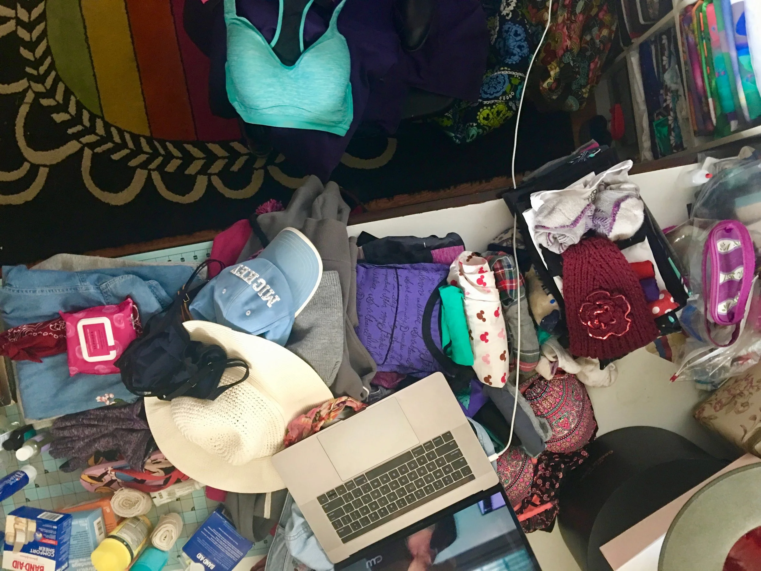 The packing process can be very chaotic