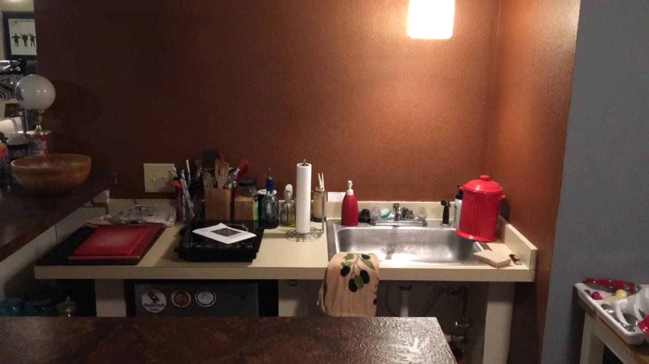 Our temp kitchen