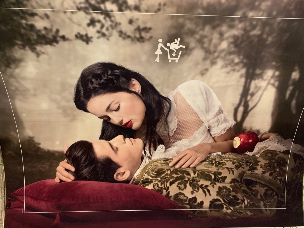  An ad in the subway - gender-swapped Snow White 