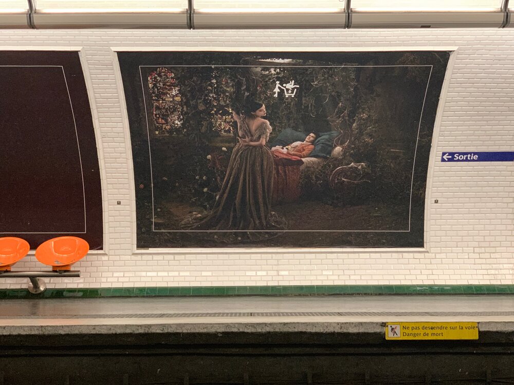  An ad in the subway - gender-swapped Sleeping Beauty 