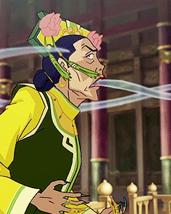 Zaheer assassinates the Earth Queen with Airbending.