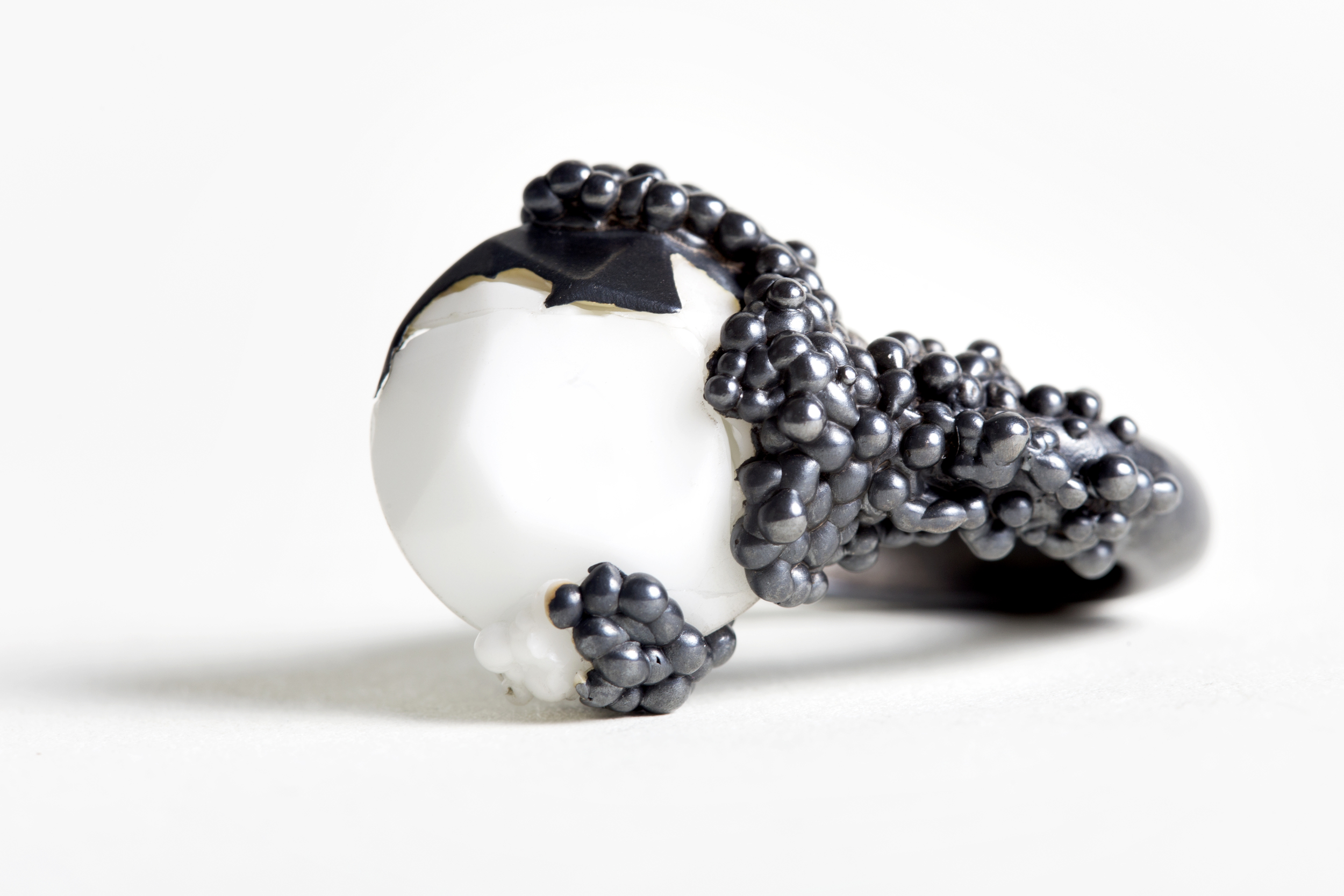 cocktail ring with white stone