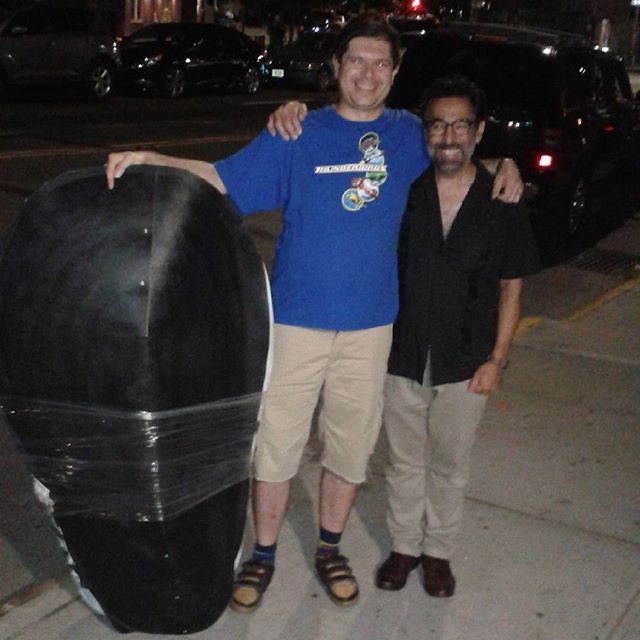 Matey Vakula and I with his mussel costume. Next time!